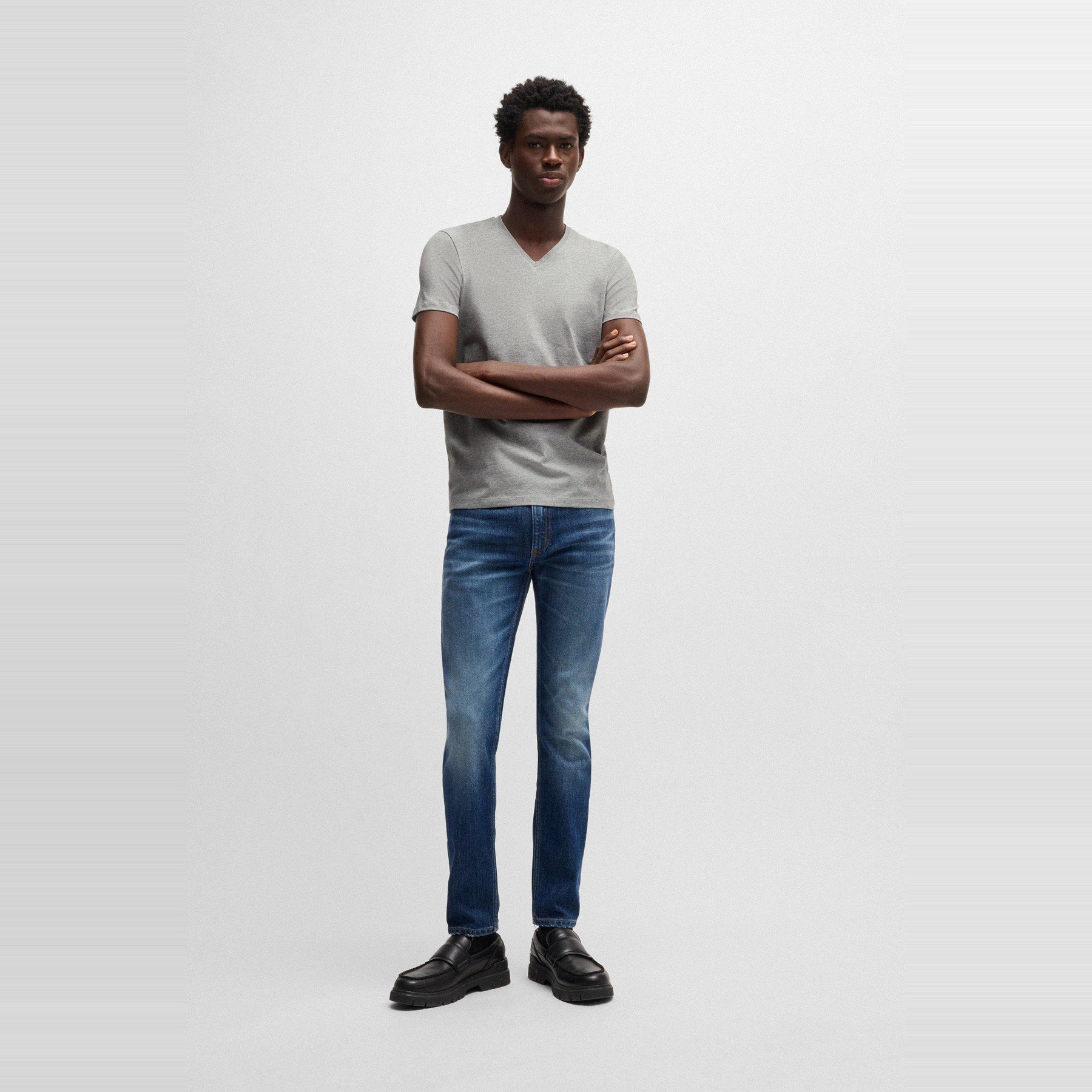 Hugo Short Sleeve V Neck T Shirt