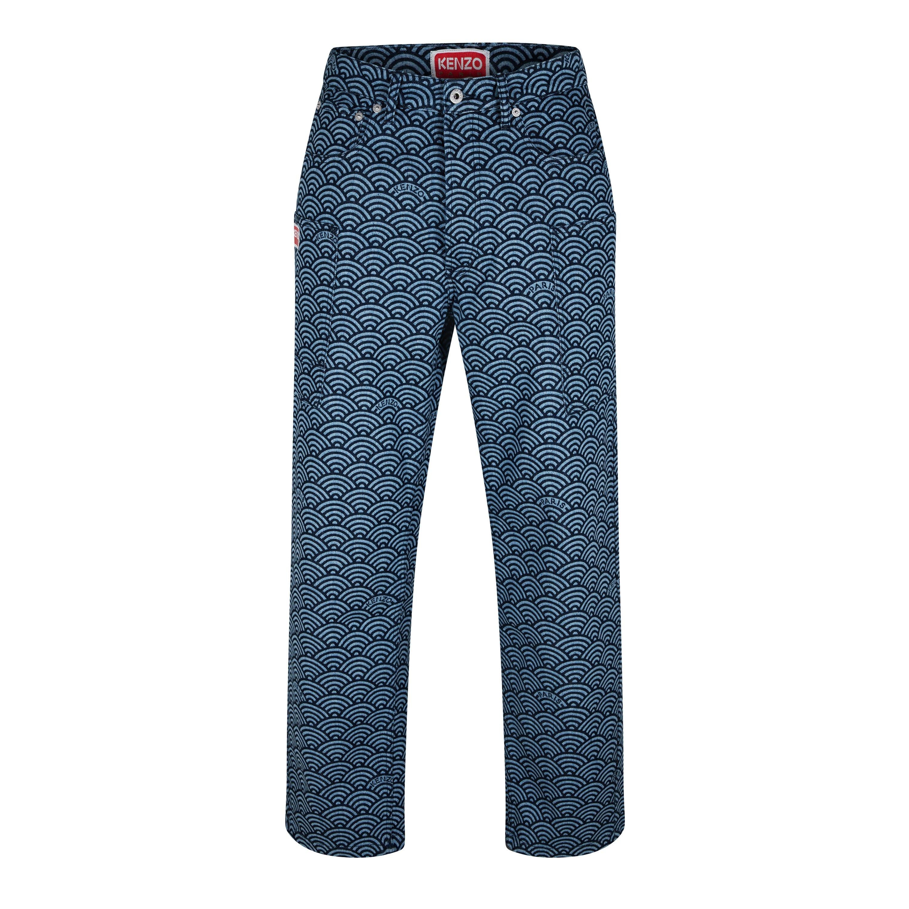 Seigaiha Straight Leg Jeans