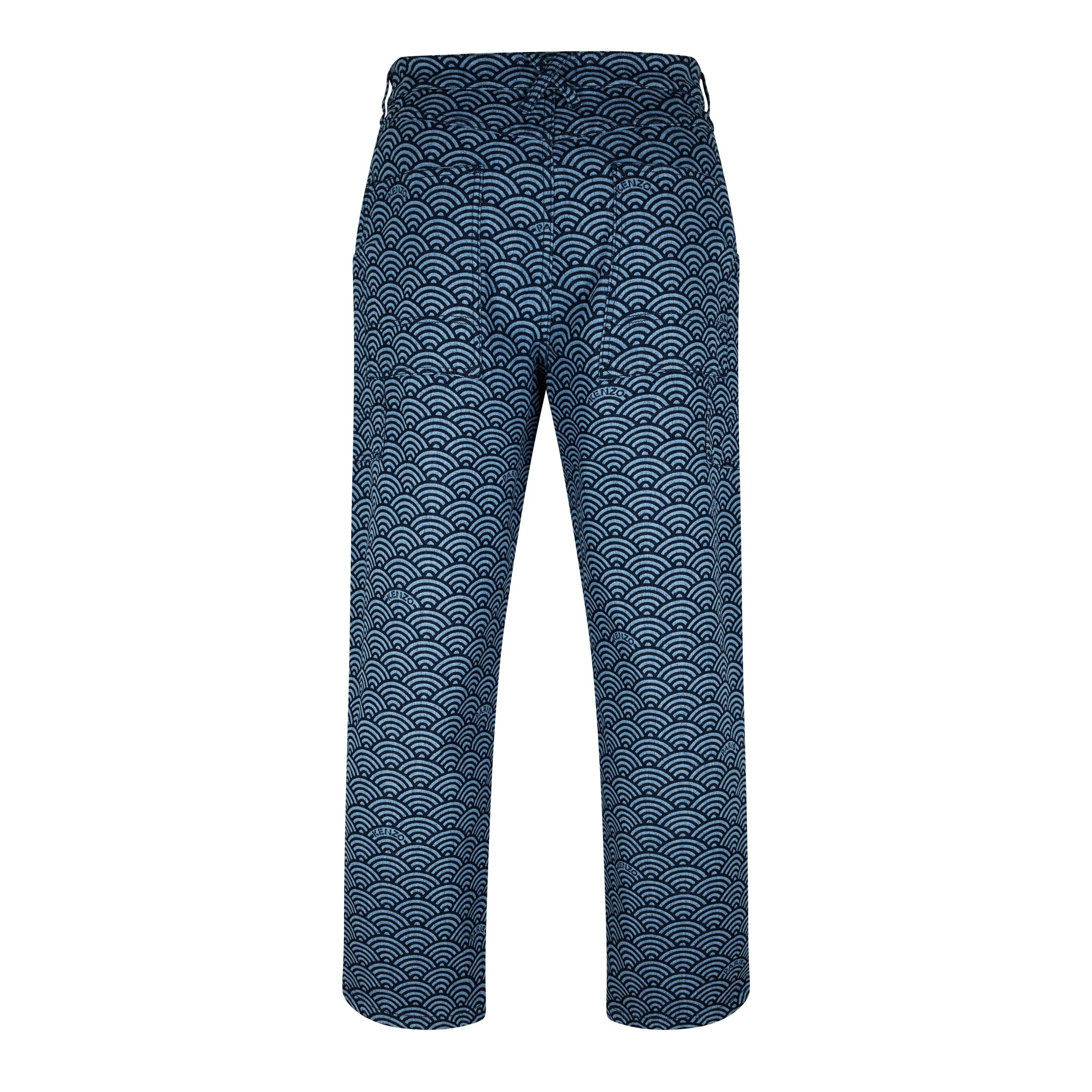 Seigaiha Straight Leg Jeans