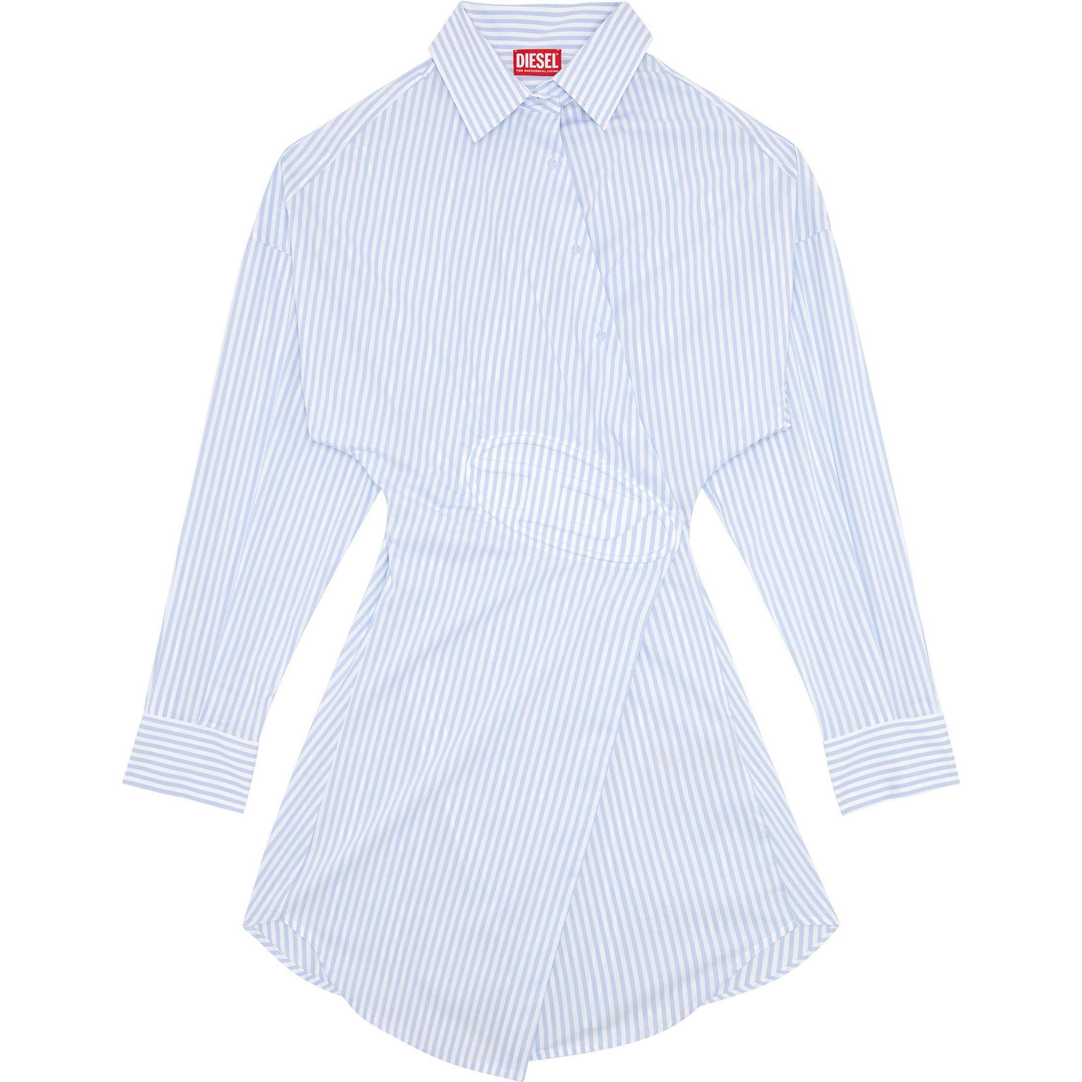 Short Shirt Dress In Stretch Poplin