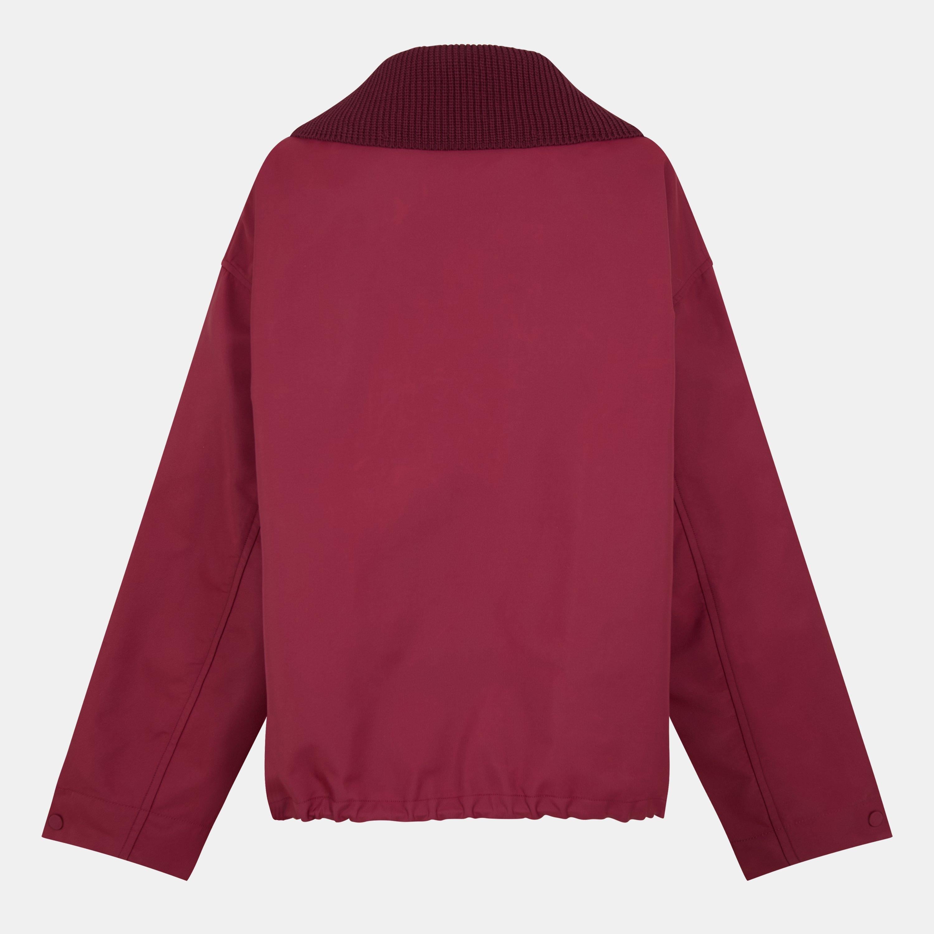 Techno Garbardine Caban Point Collar Long Sleeve Mid-Length Oversized Fit Rain Anorak