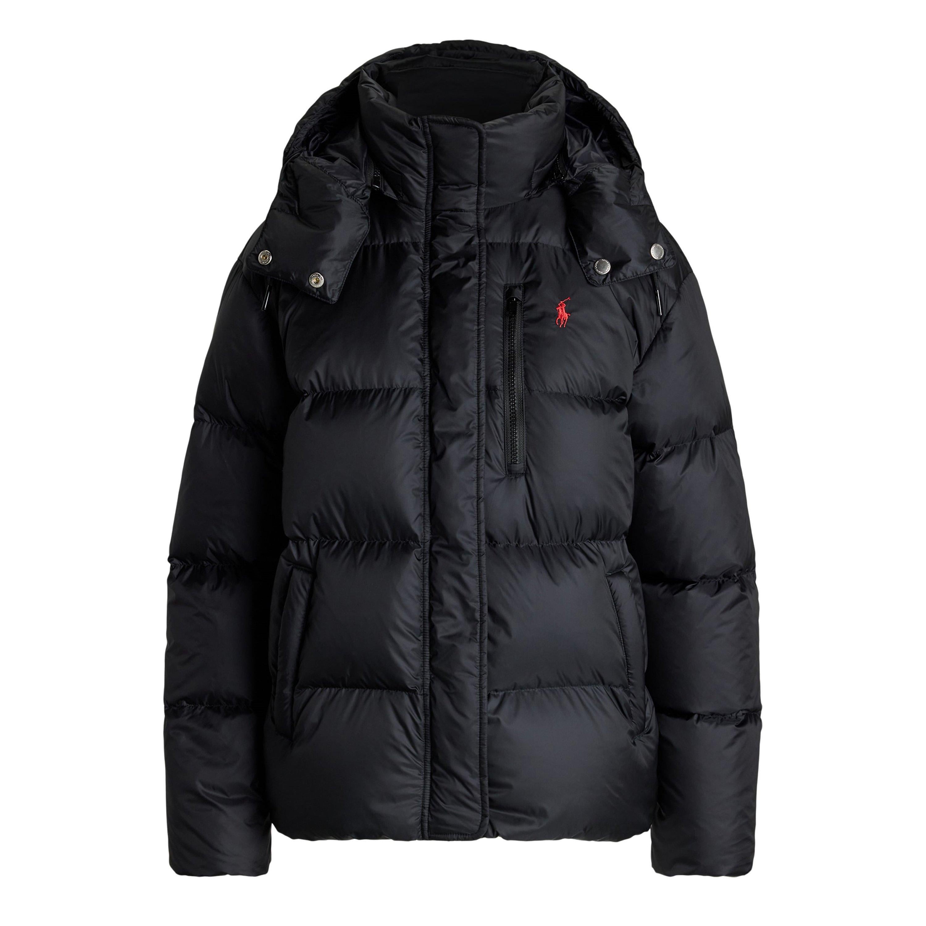 Carly Water-Repellent Quilted Duck Down Wind Resistant Detachable Hood Short Puffer Jacket