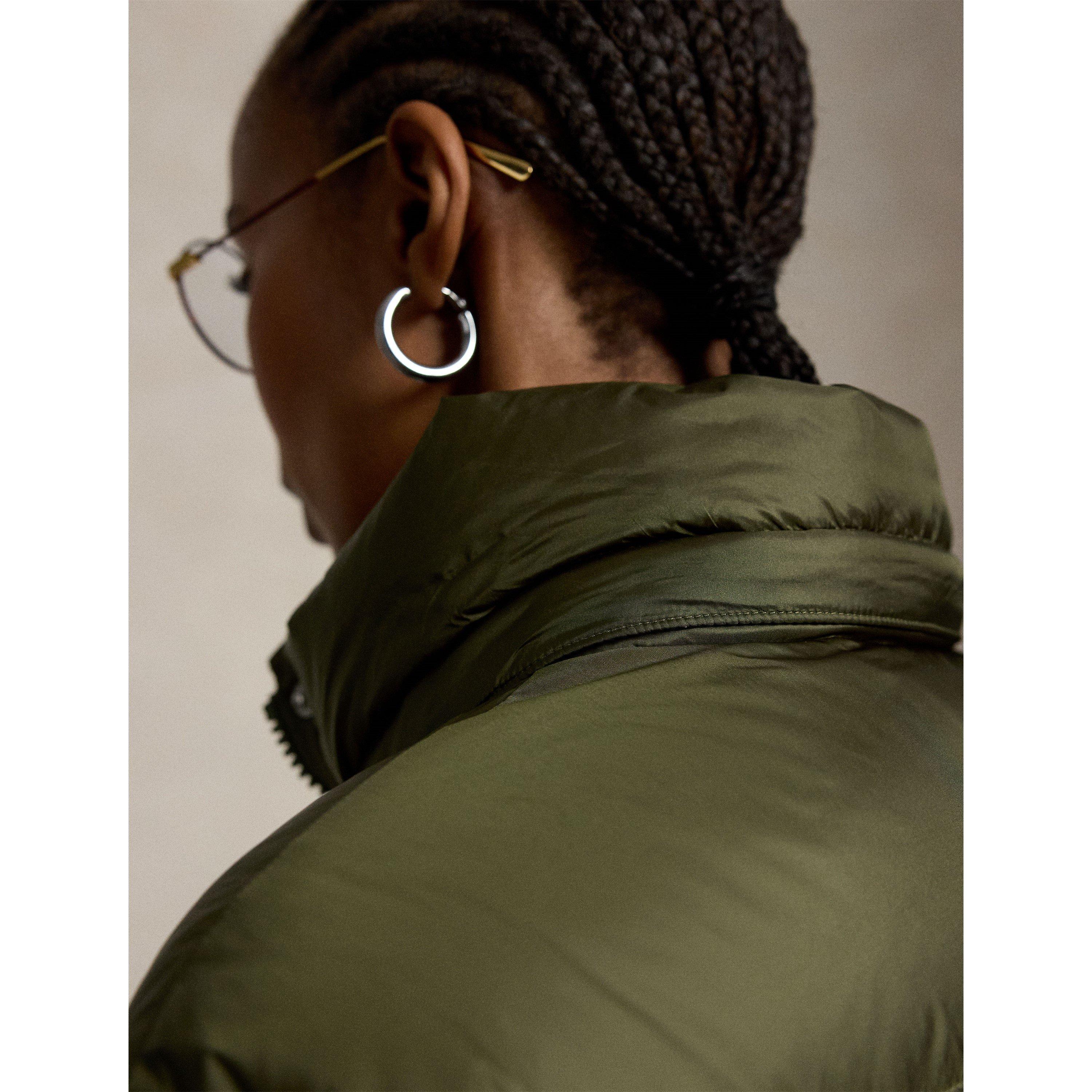Carly Water-Repellent Quilted Duck Down Wind Resistant Detachable Hood Short Puffer Jacket