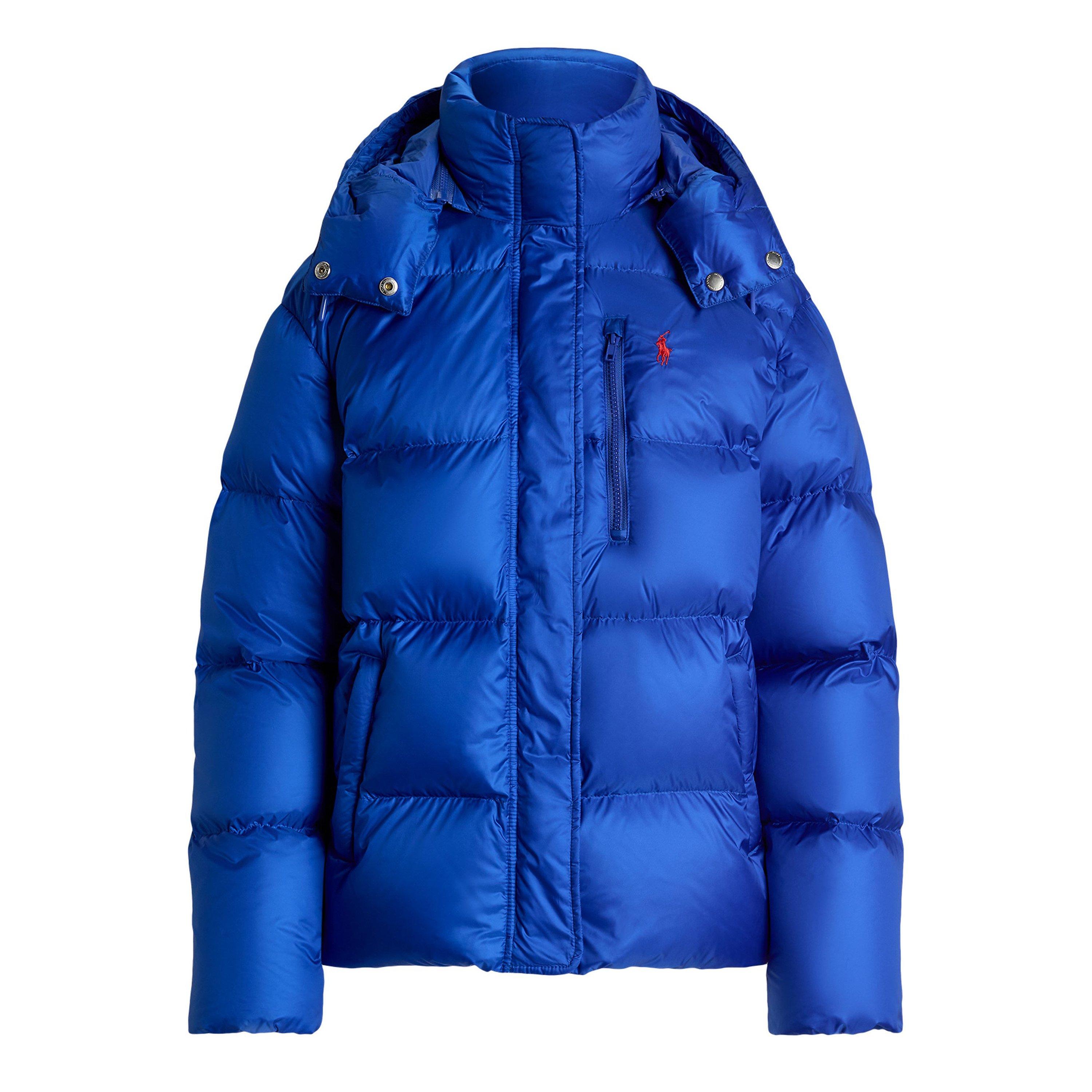Carly Water-Repellent Quilted Duck Down Wind Resistant Detachable Hood Short Puffer Jacket