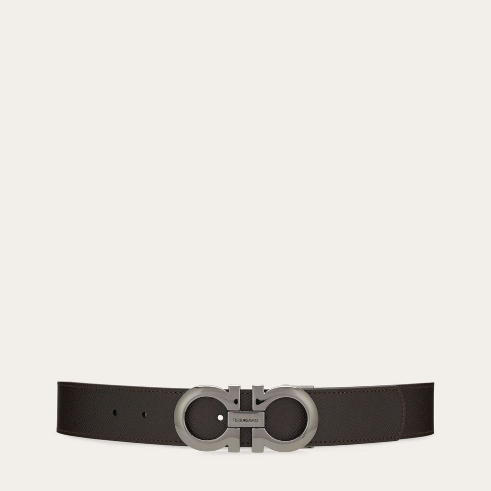 Ferragamo Reversible and adjustable Gancini belt - Belts | Shop From The Mirage