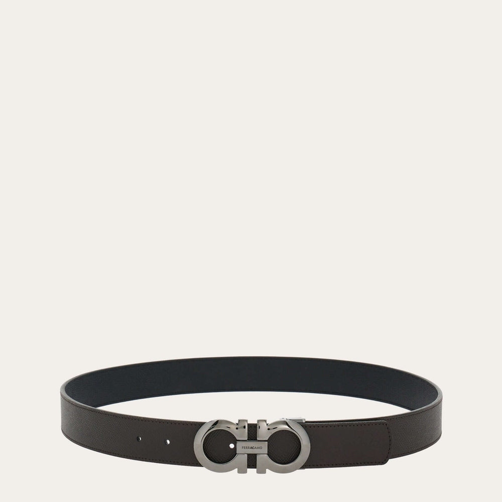 Ferragamo Reversible and adjustable Gancini belt - Belts | Shop From The Mirage