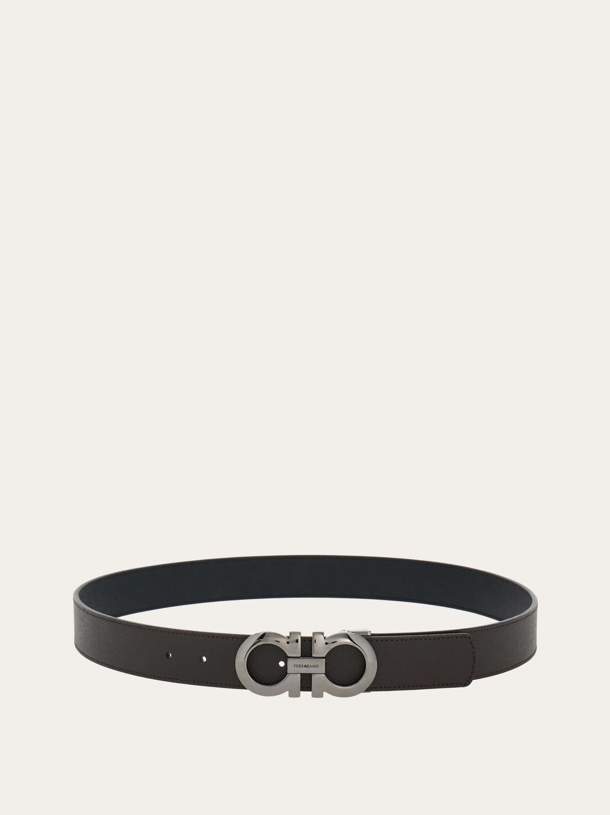 Ferragamo Reversible and adjustable Gancini belt - Belts | Shop From The Mirage