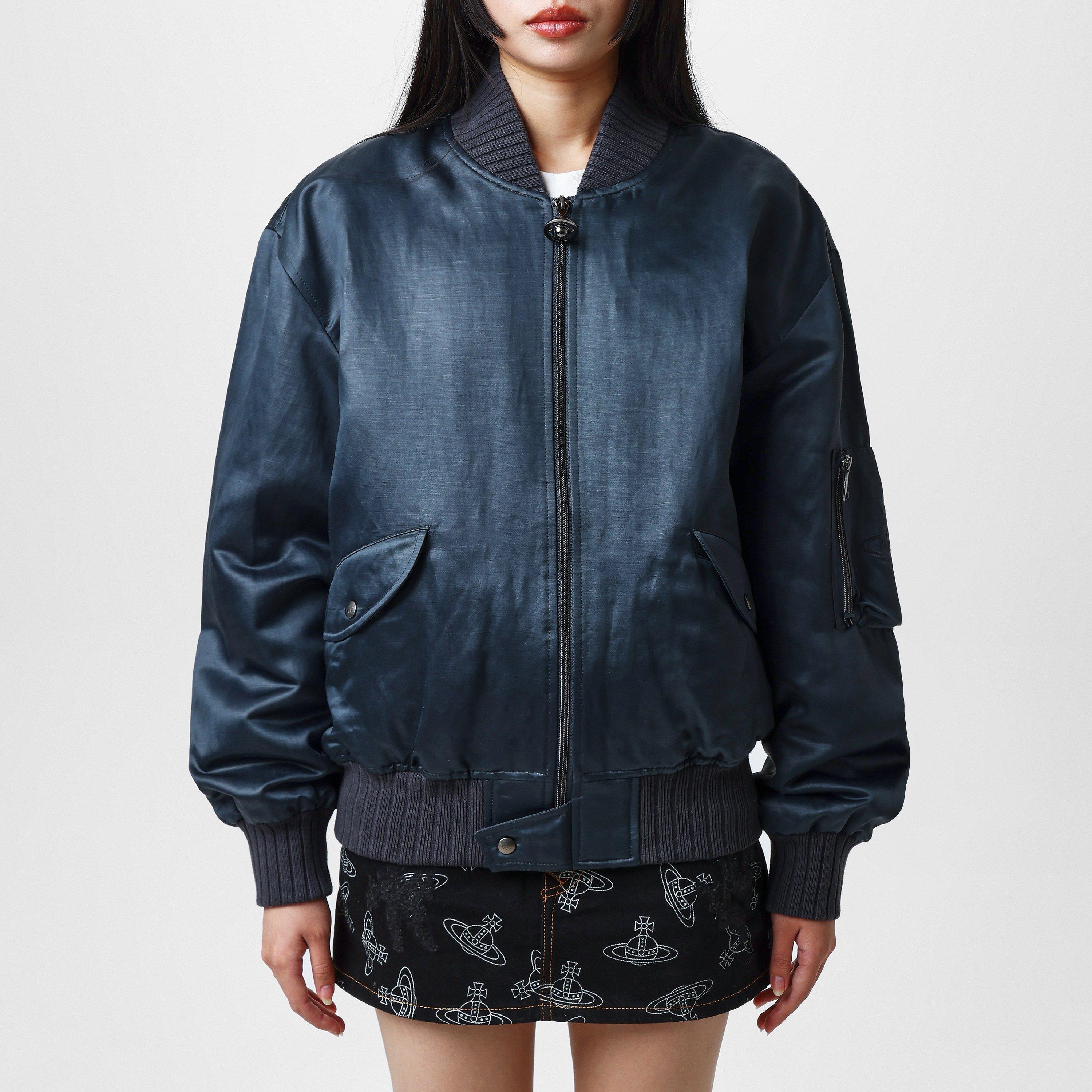 Linen Blend Long Sleeve Parka