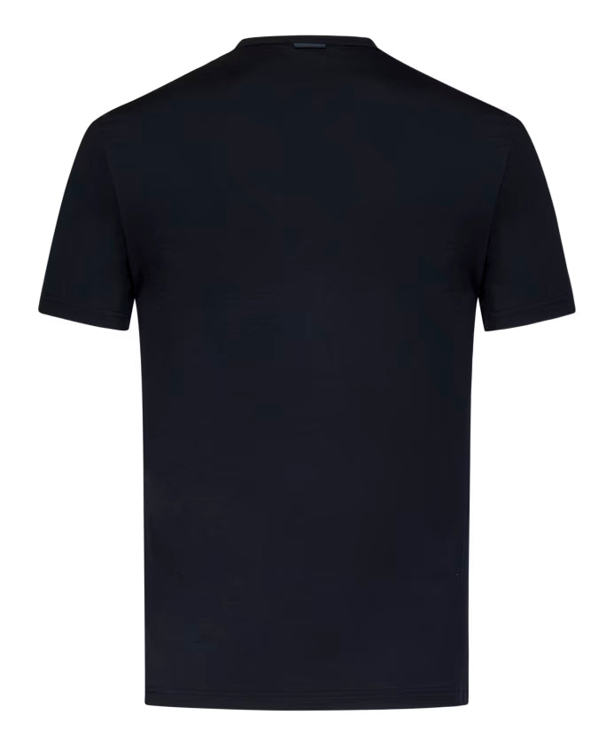 Zegna Blue Crewneck T-Shirt for Men