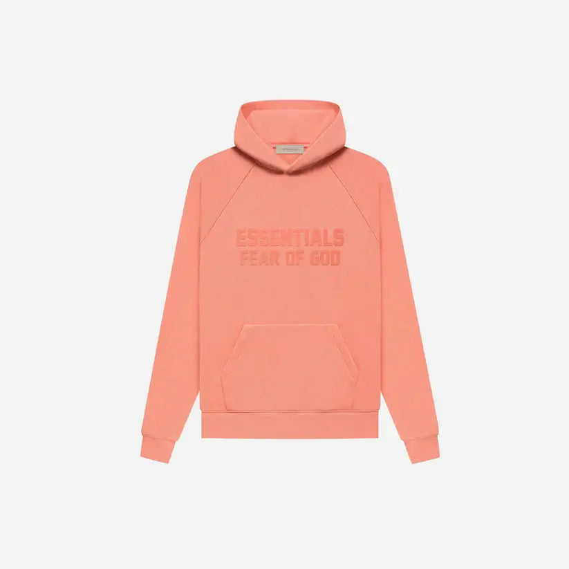 Essentials FEAR OF GOD ESSENTIALS HOODIE FW22 CORAL - Size: S Hoodies | Shop From The Mirage