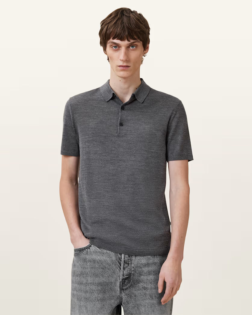 Maes Merino Short Sleeve Polo Shirt