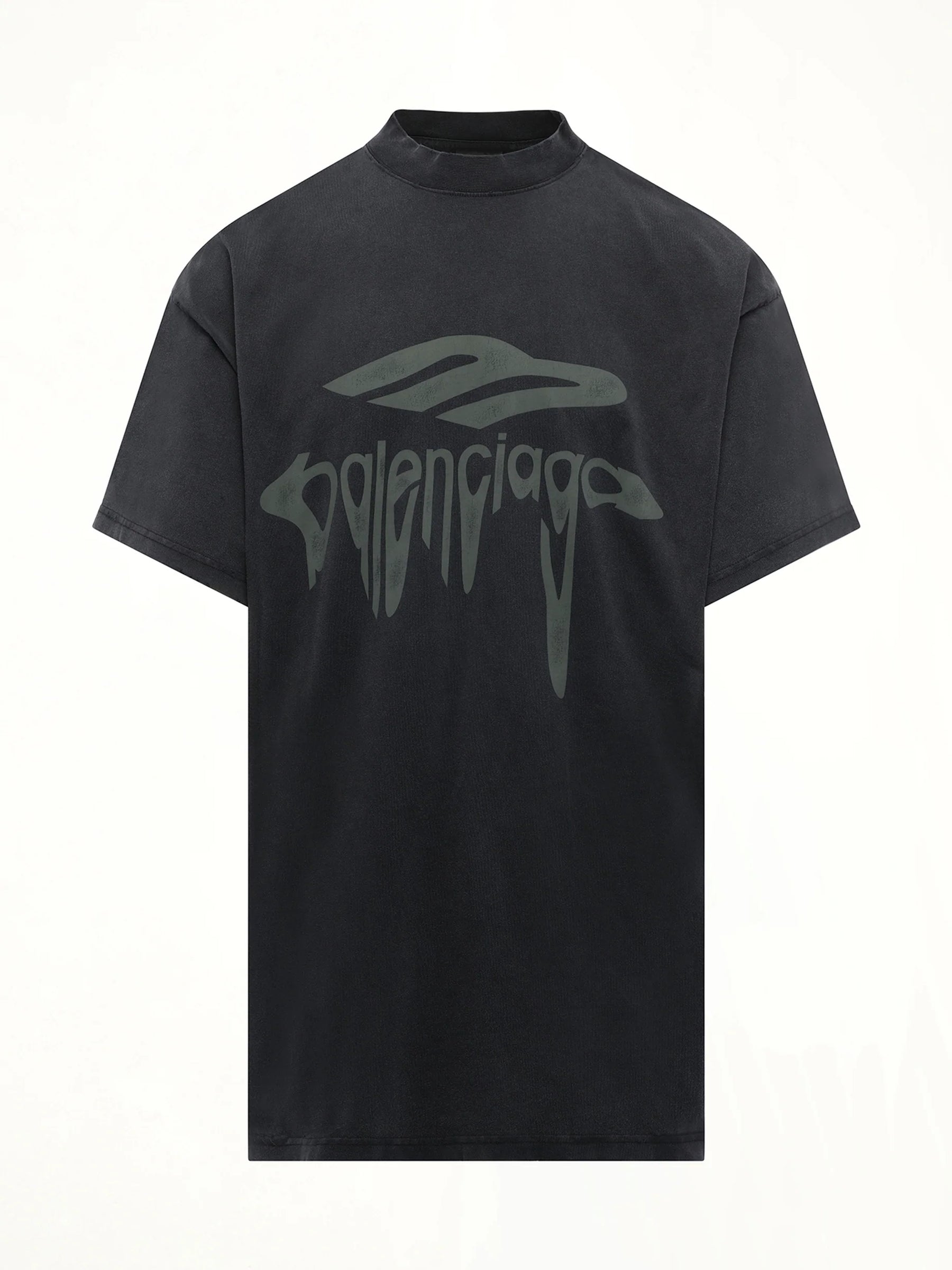 Liquified 3B Oversized T-Shirt in Washed Black