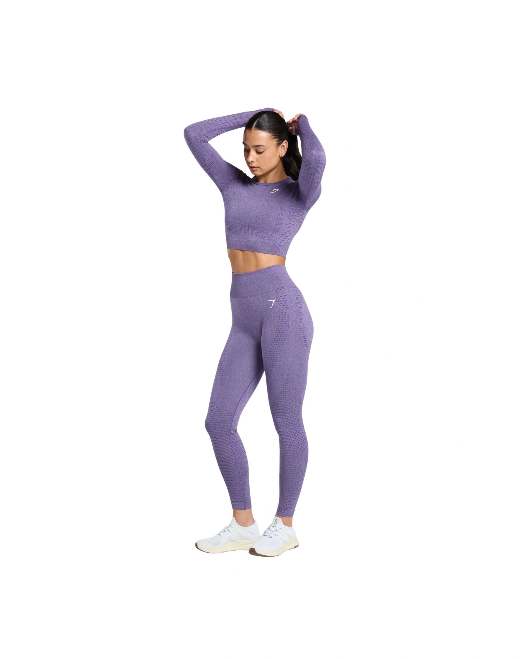 Gymshark Vital Crop Top Functional Purple Marl
