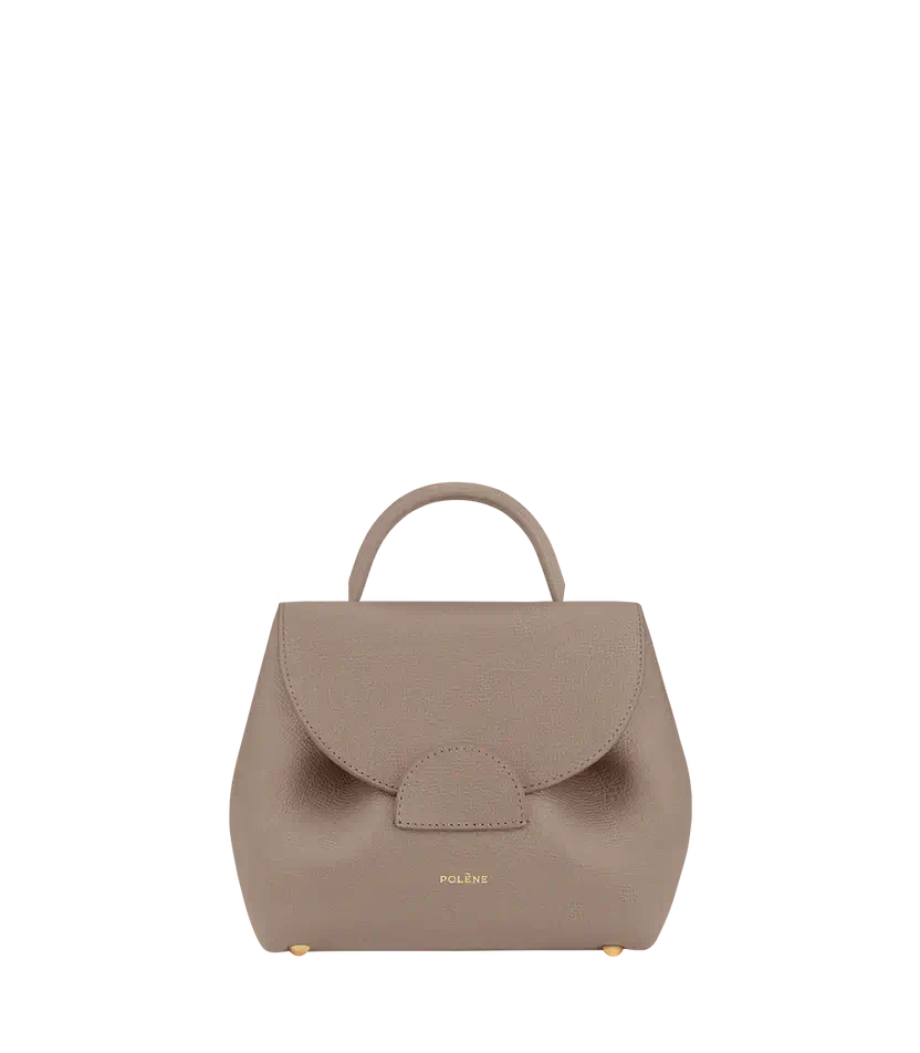 Polene Numéro Un Nano Edition Textured Taupe - Size: One Size Bags | Shop From The Mirage