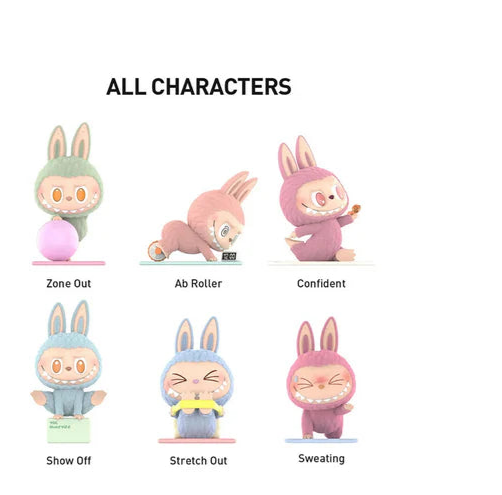 Pop Mart Labubu The Monsters Lazy Yoga Series Figures Sealed Case
