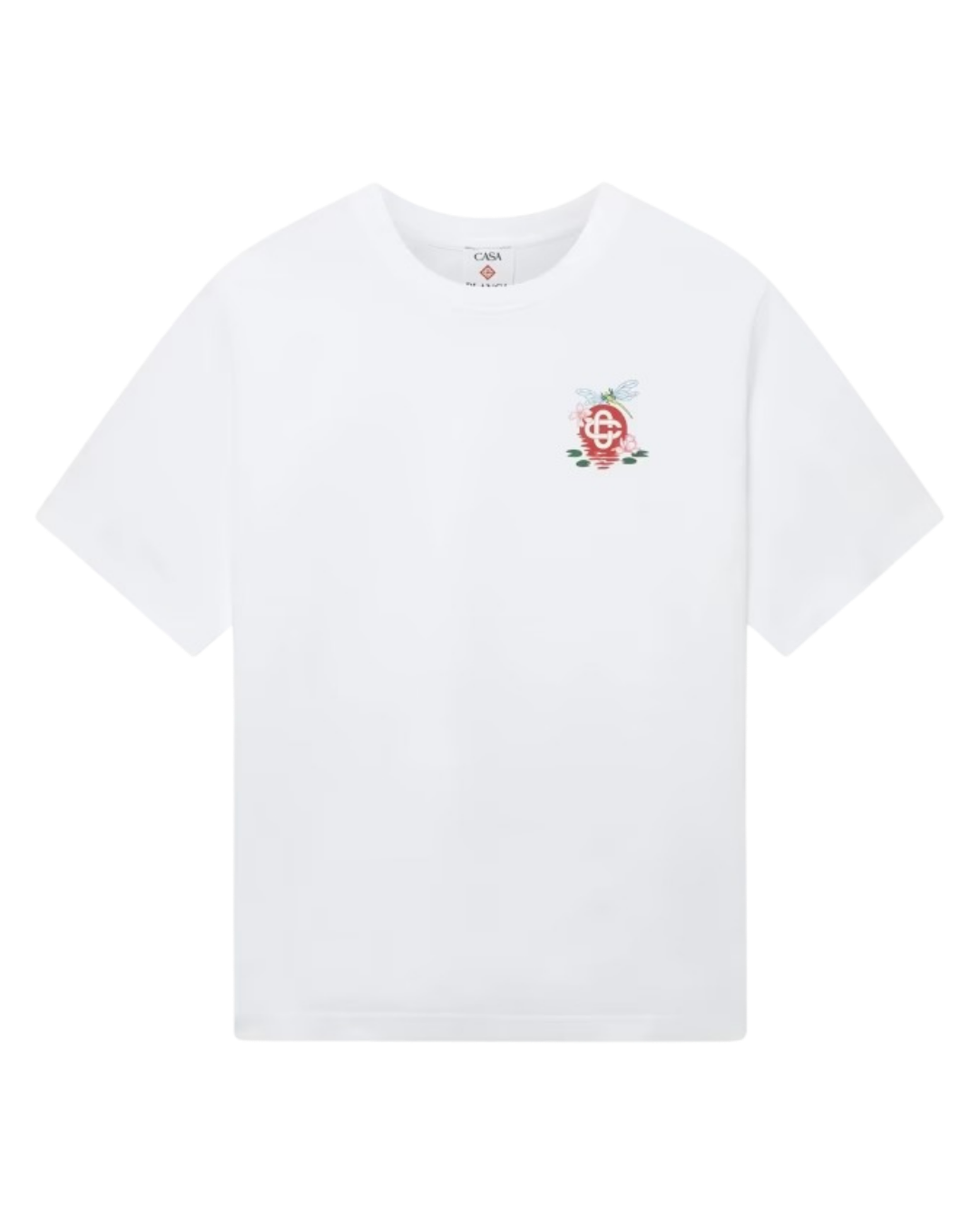 Casablanca Dragonfly Floral Oversized Short Sleeve T‑Shirt