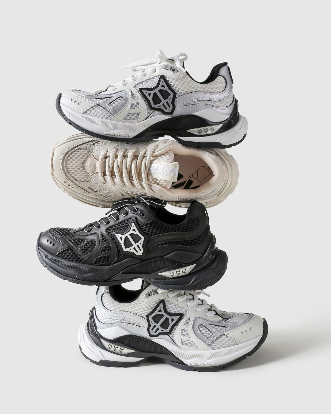 Smash White/Silver Mesh