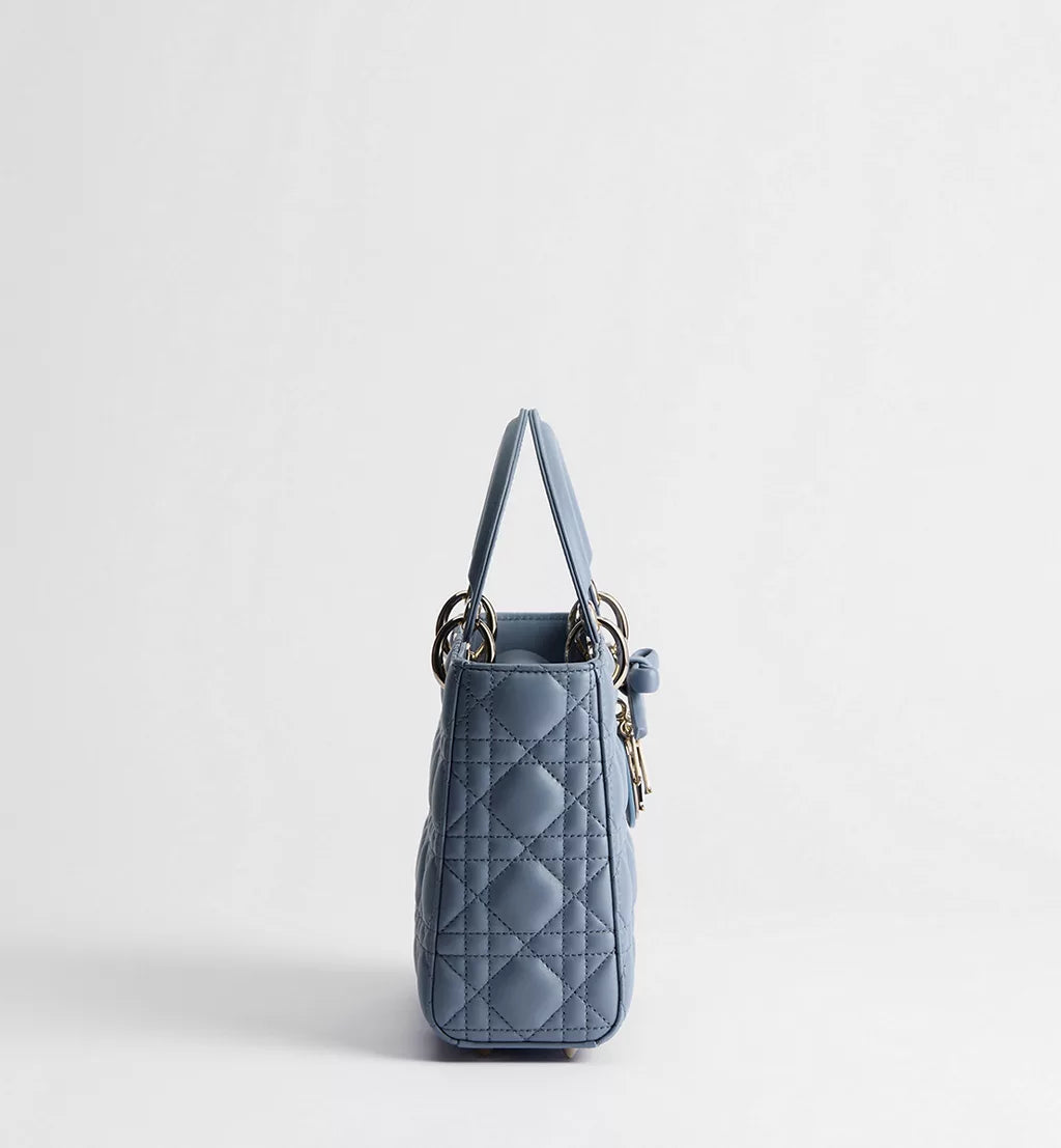 Small Lady Dior bag with shoulder strap