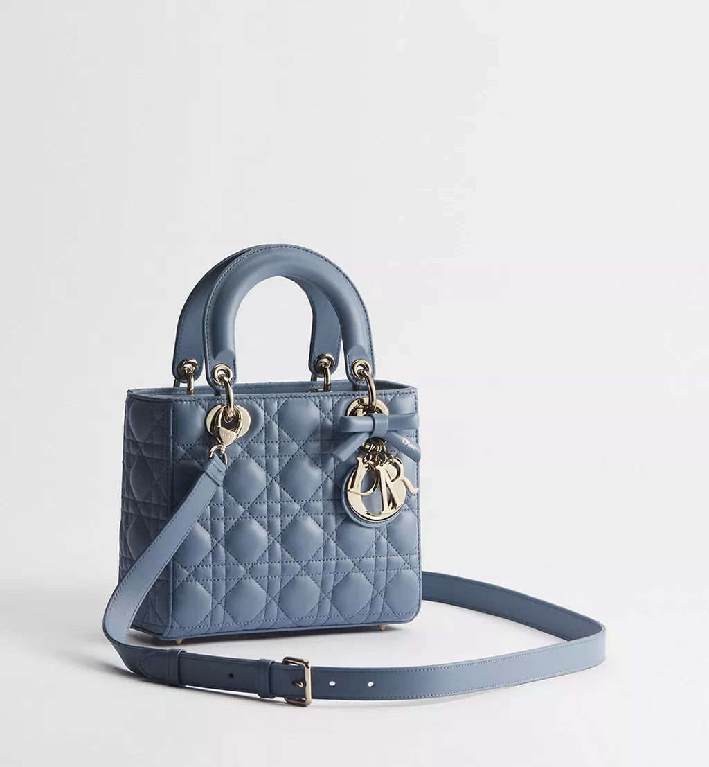 Small Lady Dior bag with shoulder strap
