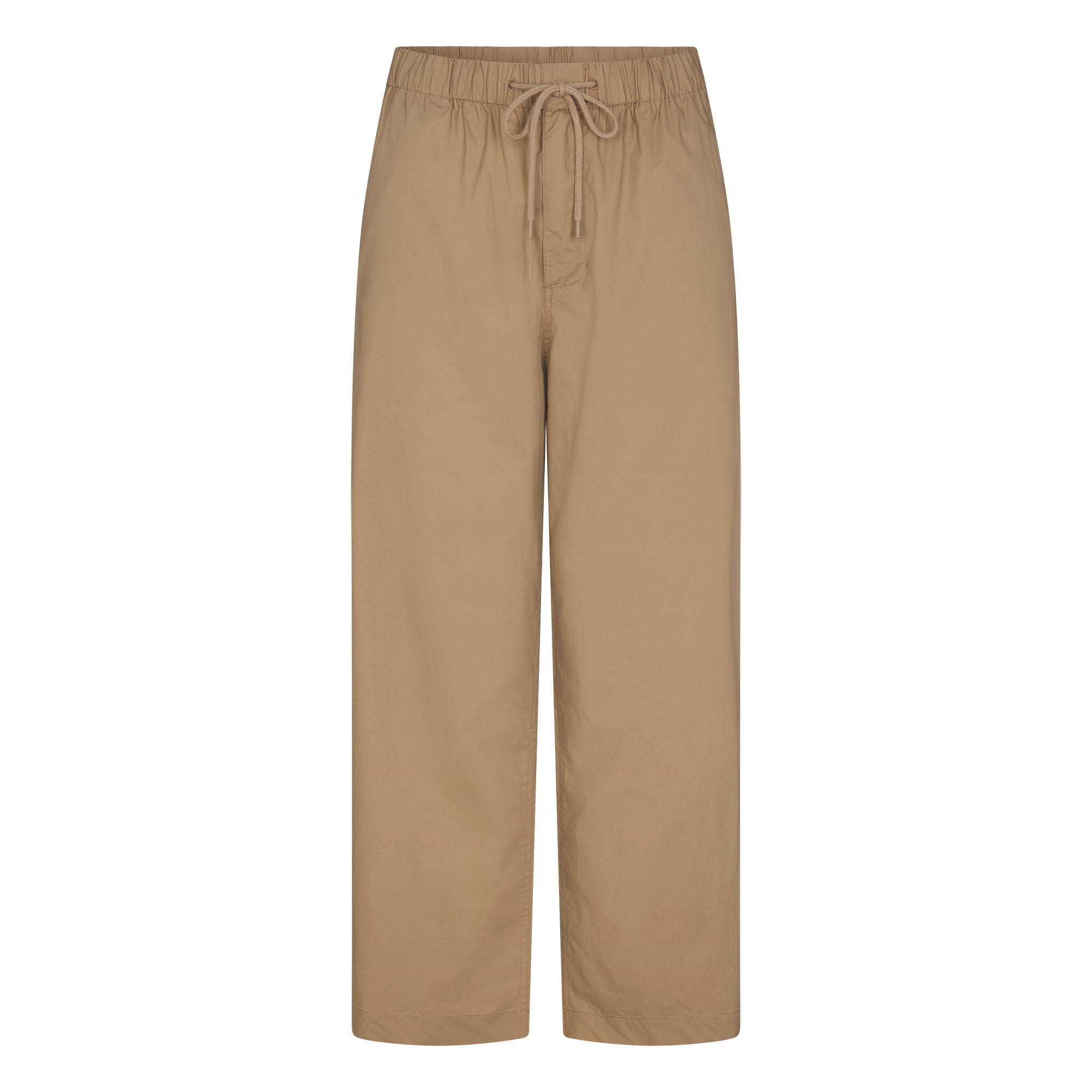 Woven Cotton Oversized Straight Leg Pant
