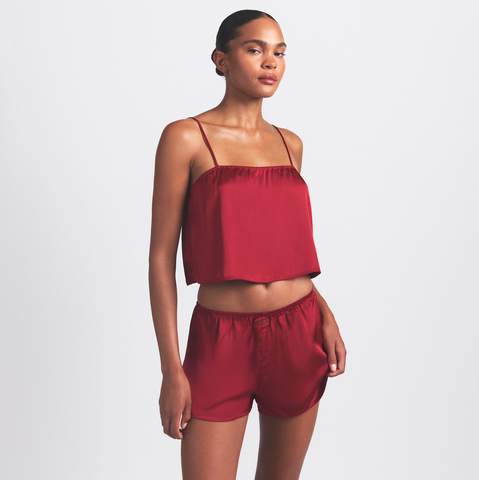 Woven Shine Cami and Short Sleep Set