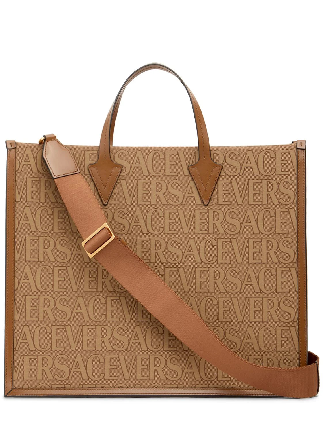 Versace Versace Large fabric & leather tote bag - Bags | Shop From The Mirage