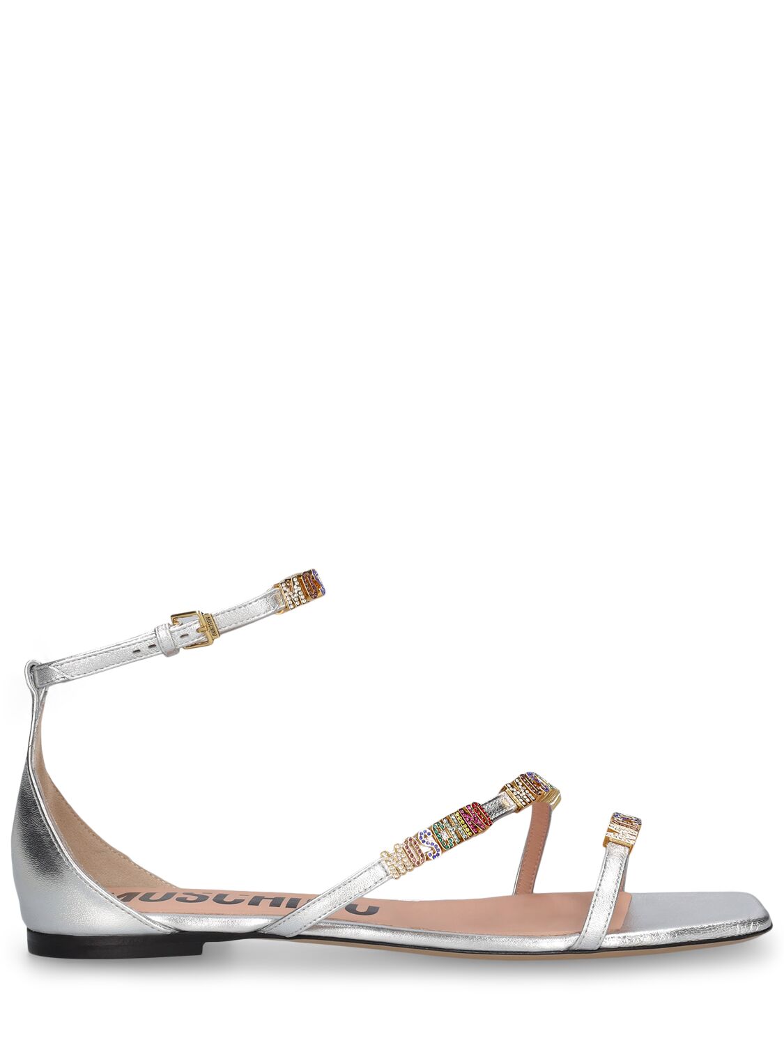 Moschino Moschino 10mm Leather flat sandals - Size: UK 3 Sandals | Shop From The Mirage