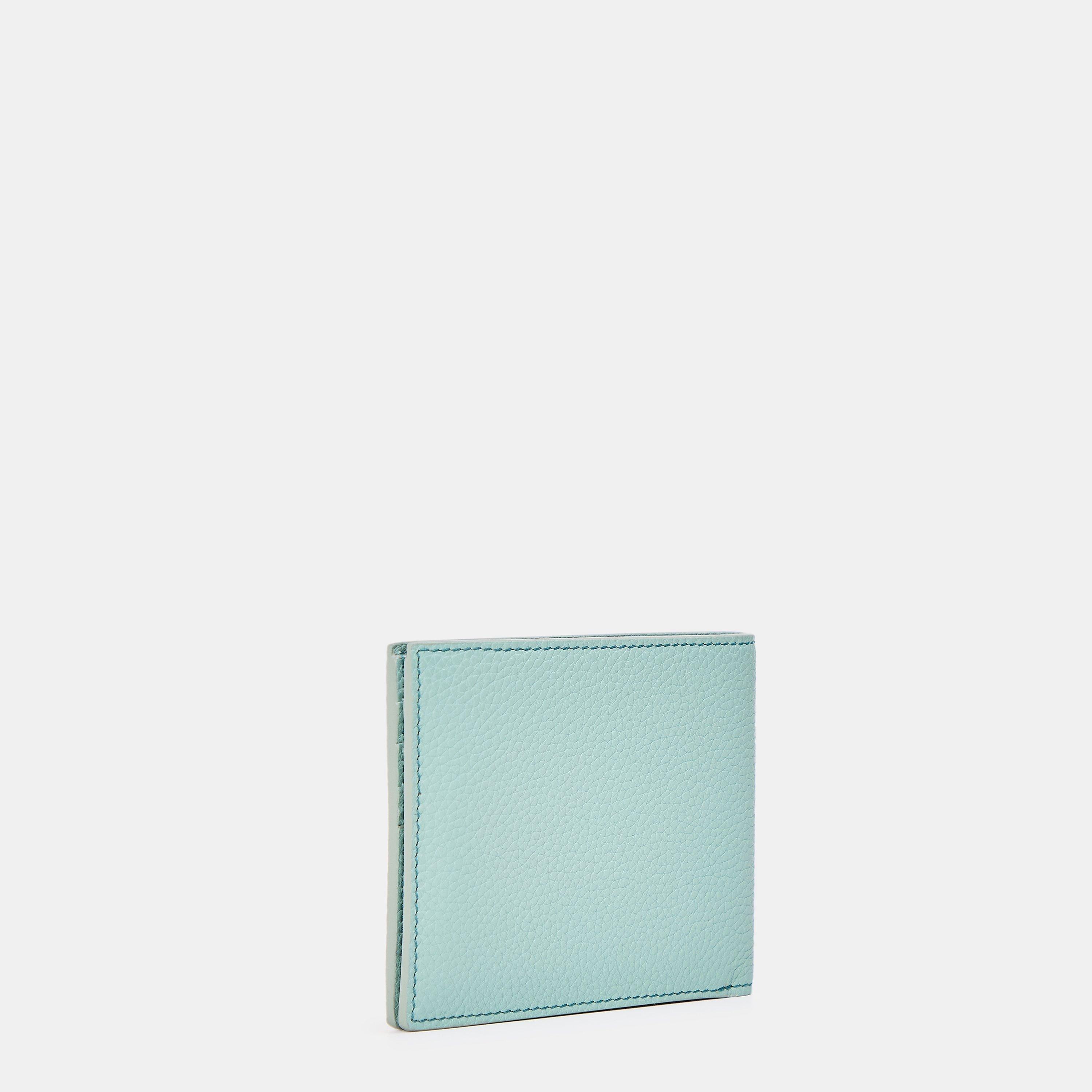 Gold Tone Logo Wallet
