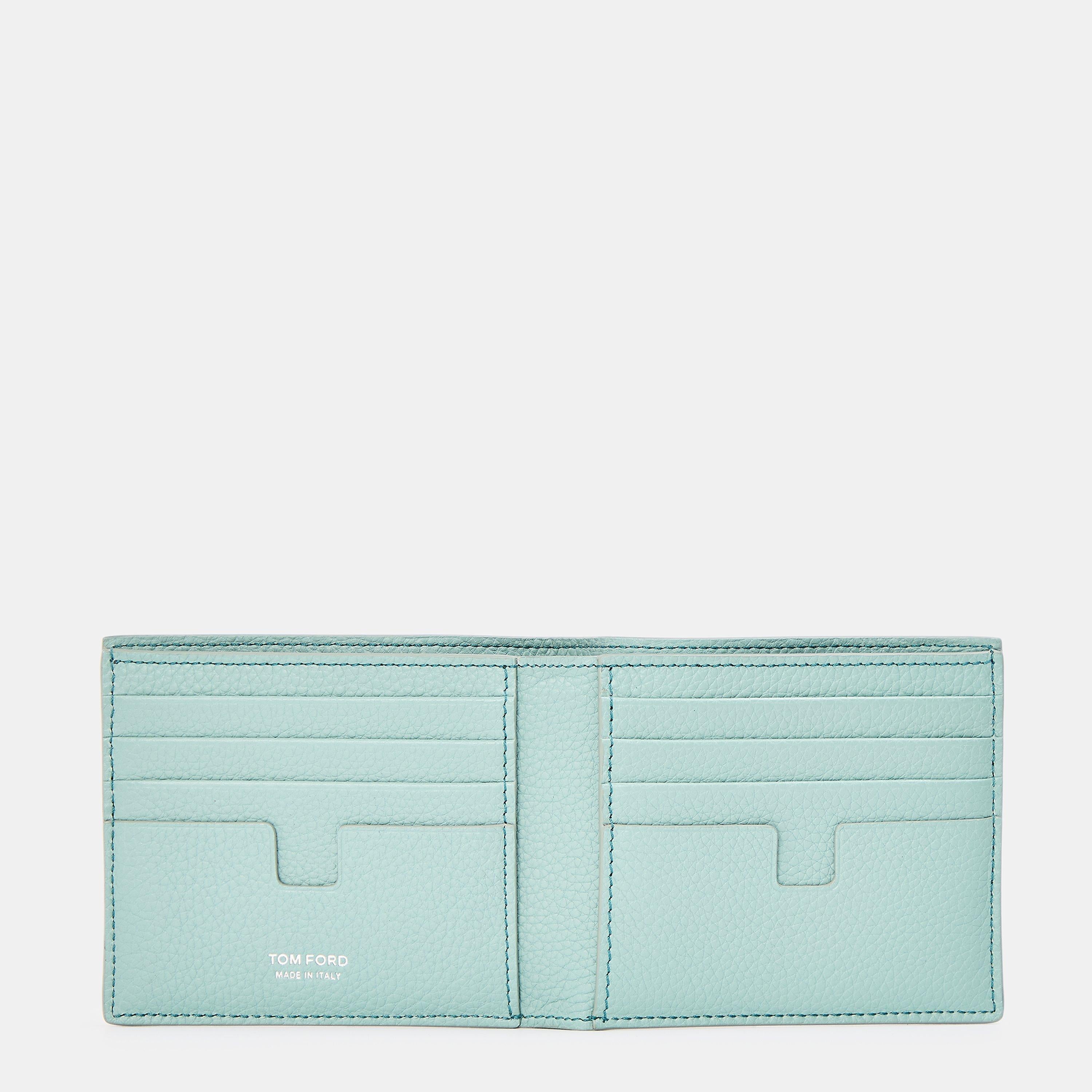 Gold Tone Logo Wallet