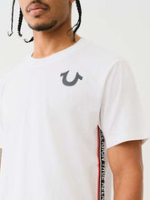 TRUE RELIGION CONTRAST TAPING TEE