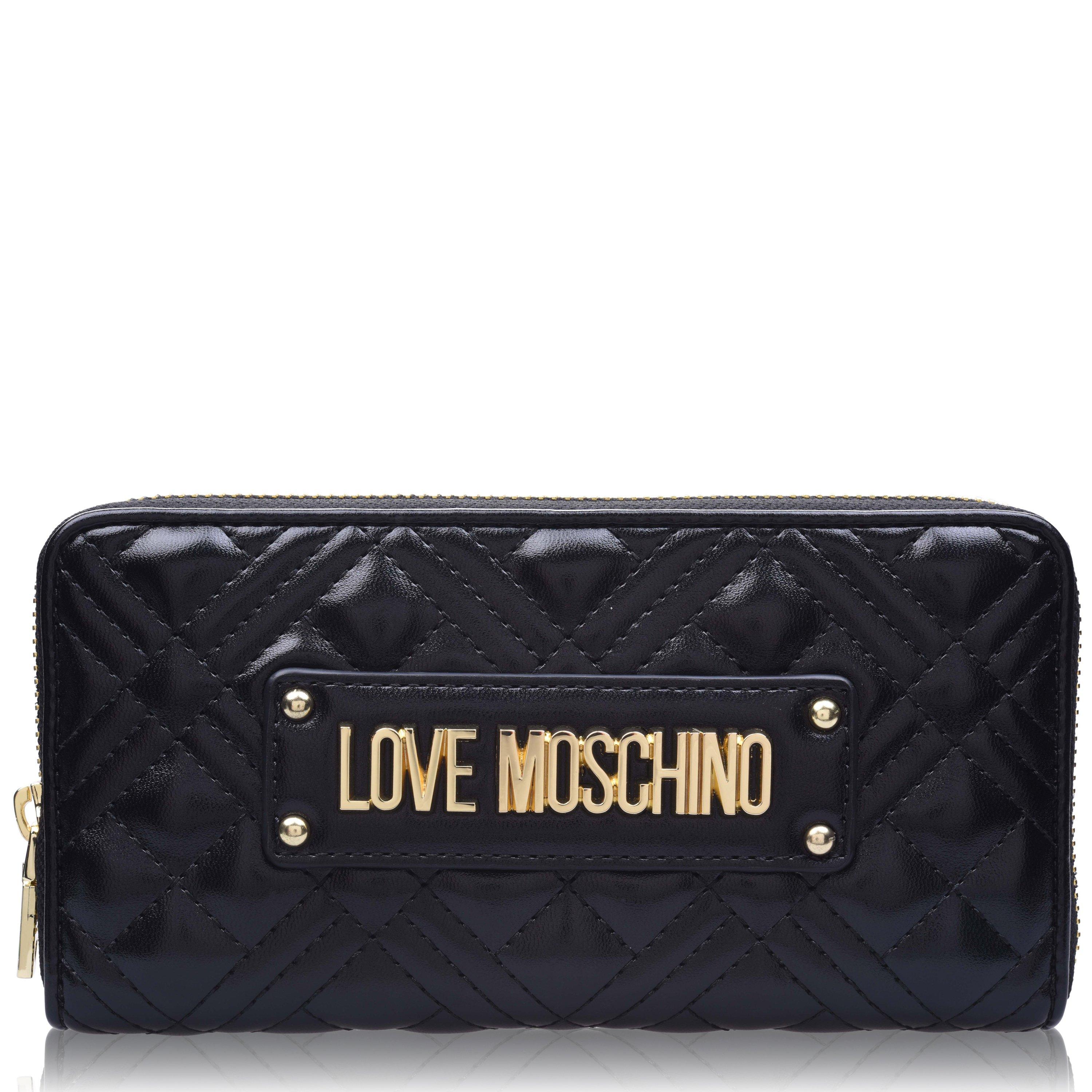 Quilted Logo Zipped Purse