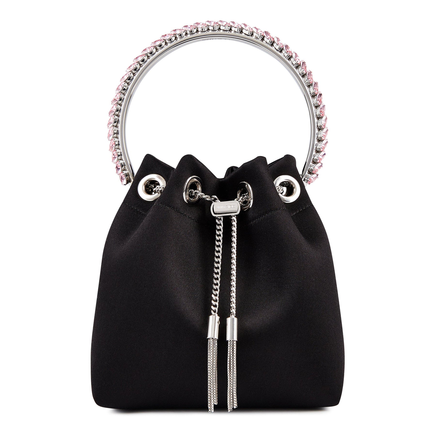 Women's Embellished Satin Bon Bon Top Handle Bag