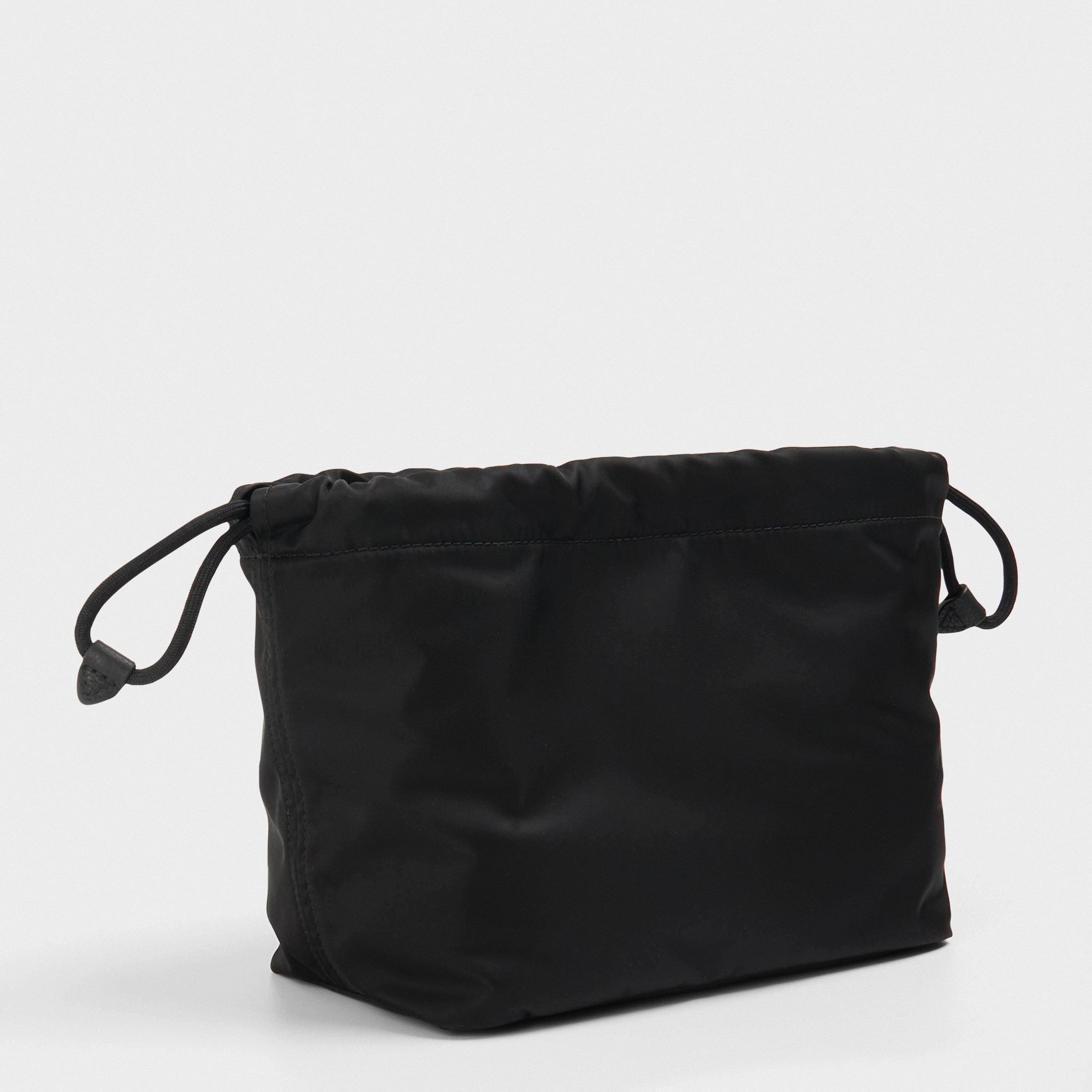 Barreled Midi Black Pouch