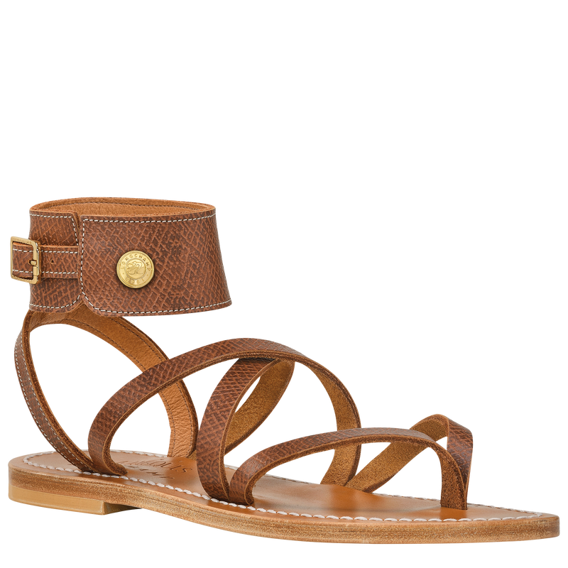 Longchamp x K.Jacques Sandals Brown - Leather