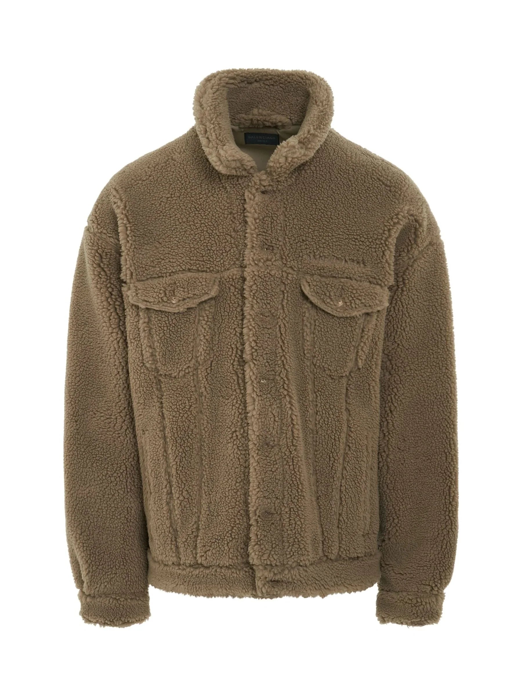 Fleece Oversized Jacket in Dune