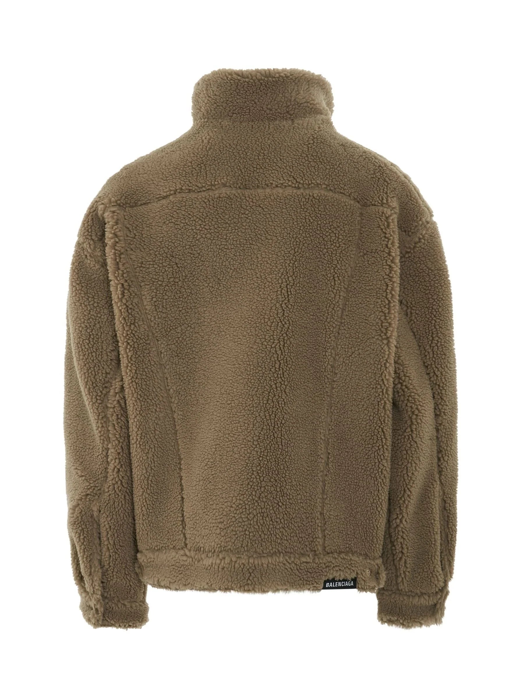 Fleece Oversized Jacket in Dune