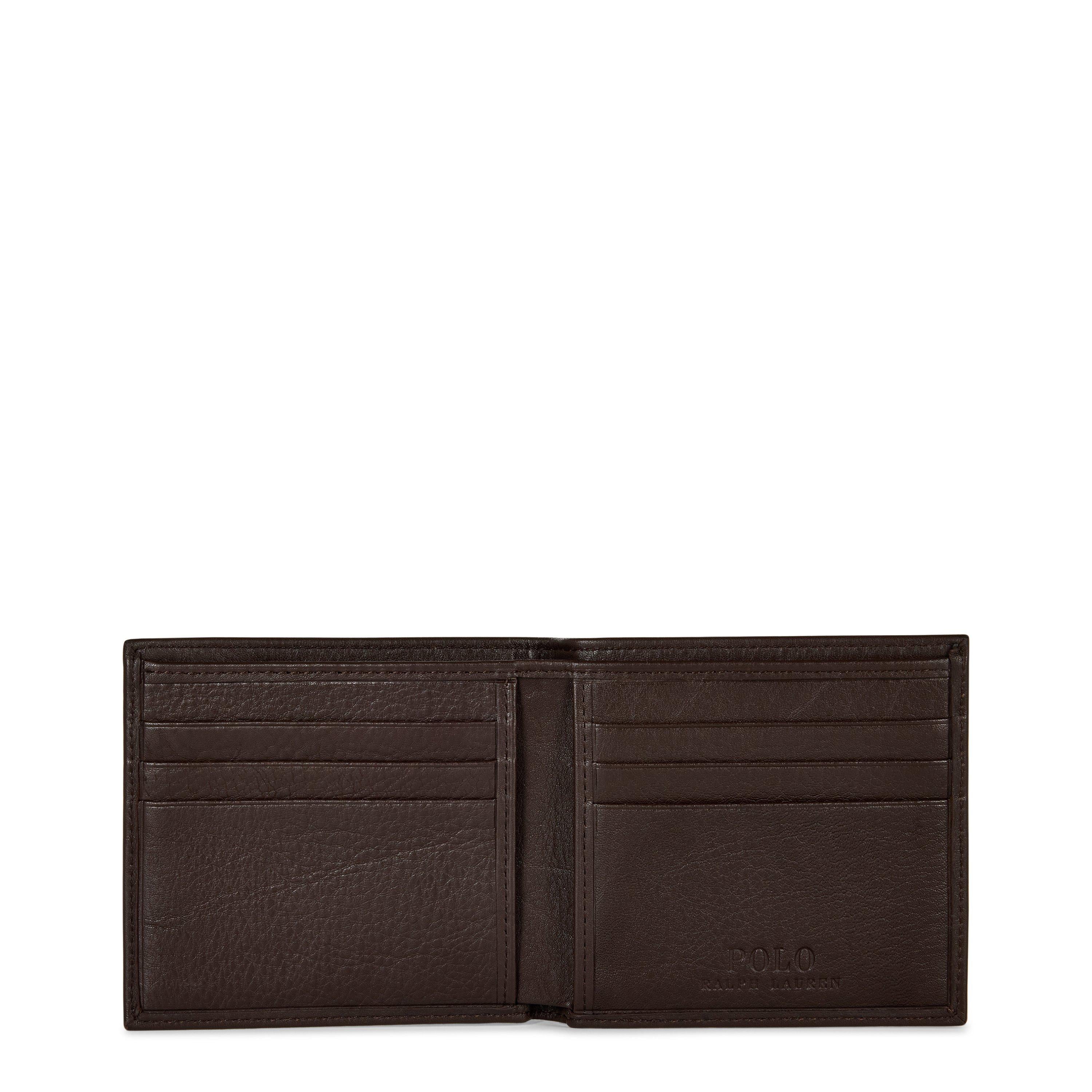 Mens Pebble Leather Billfold Wallet
