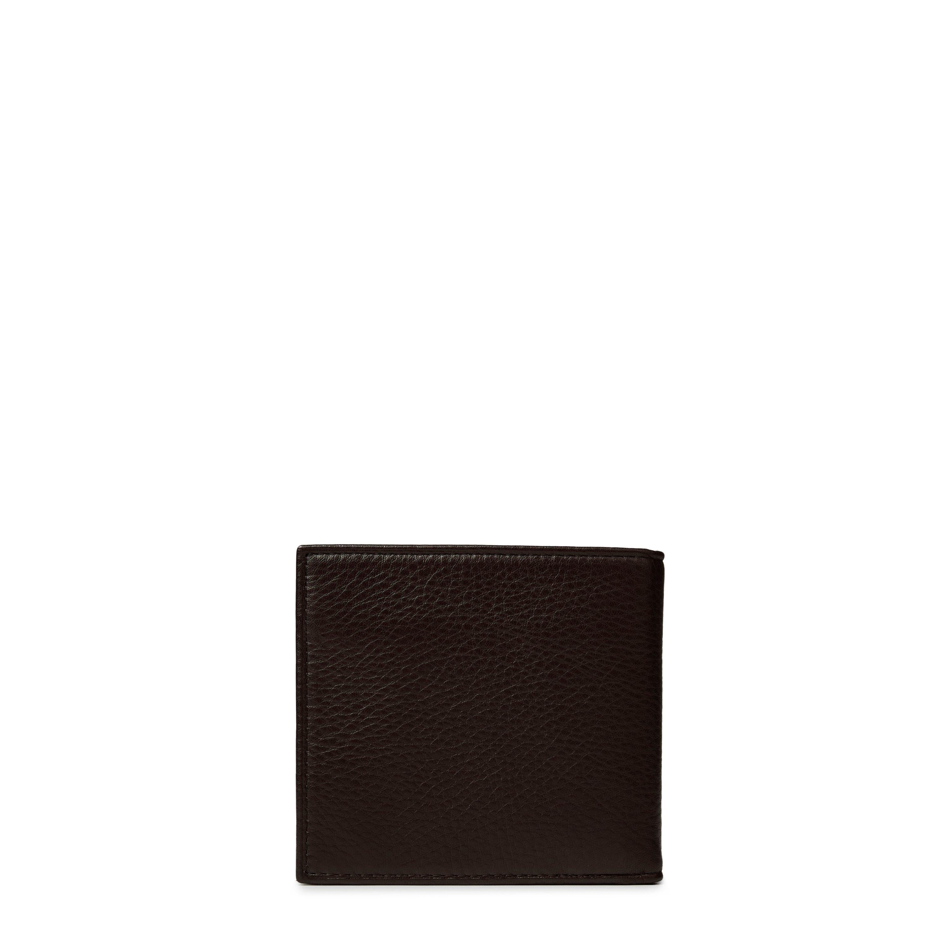 Mens Pebble Leather Billfold Coin Wallet