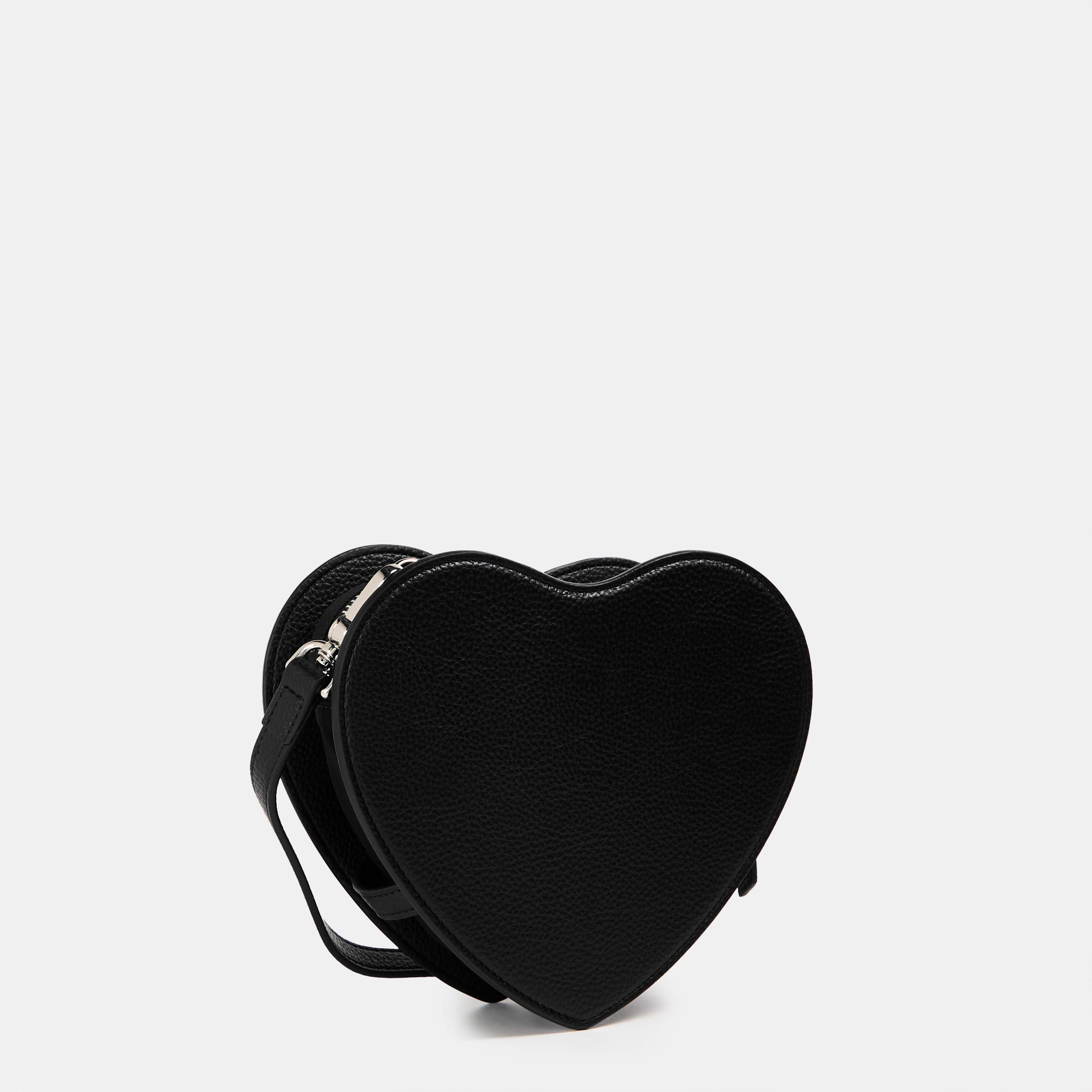 Viv Heart Croc Crossbody Bag