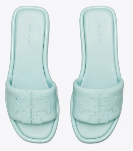 Tory Burch DOUBLE T SPORT SLIDE - Shoe size (US Sizing): UK 5 Slides | Shop From The Mirage
