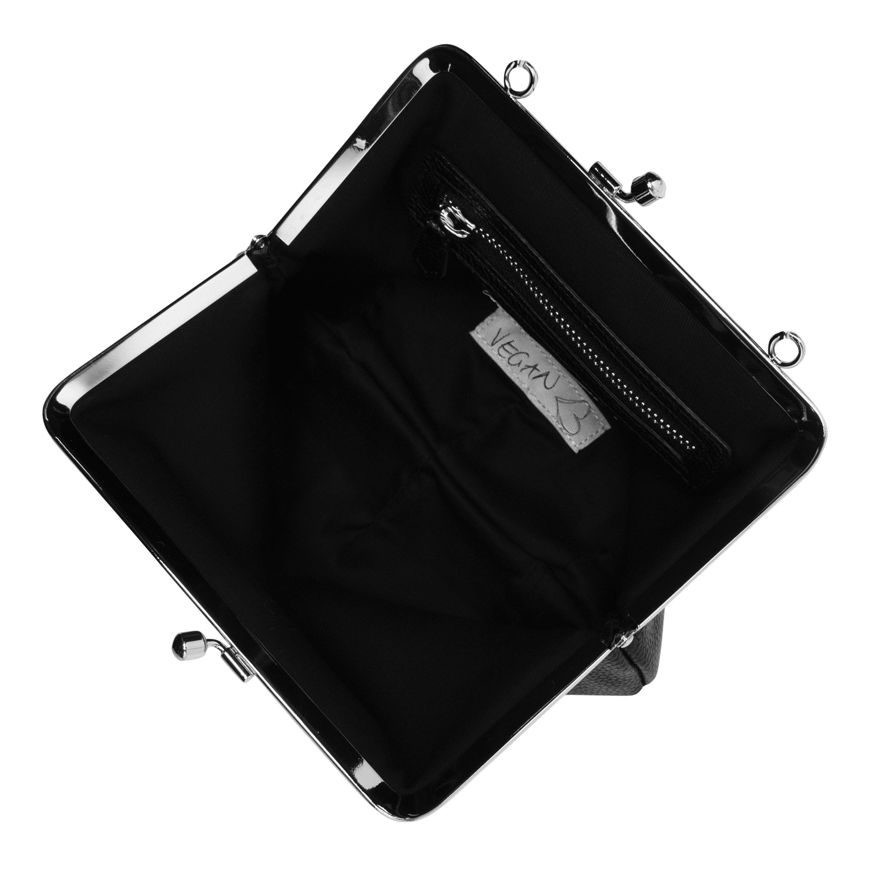 Textured Johanna Frame Purse