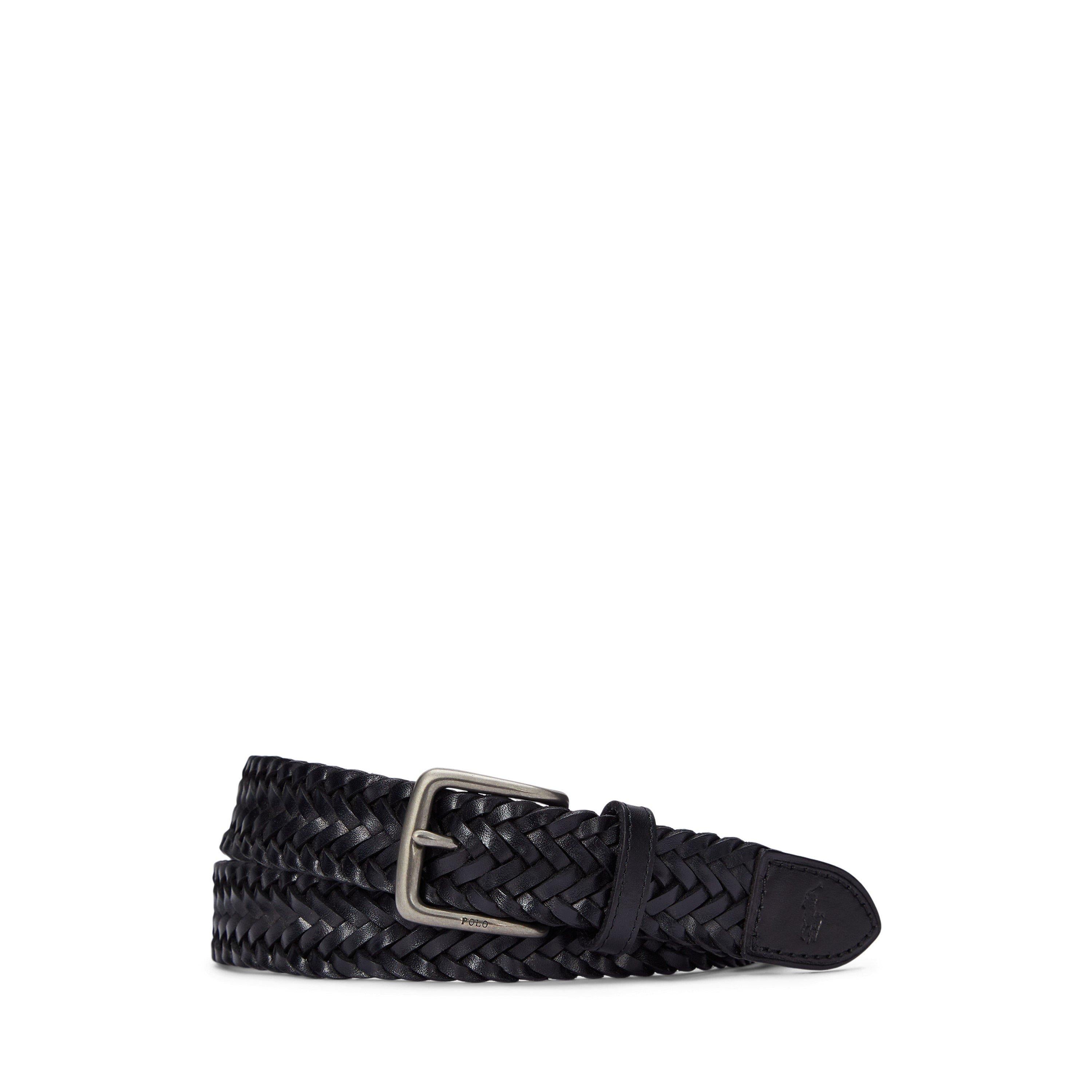 Smooth Weave Textured Leather Belt