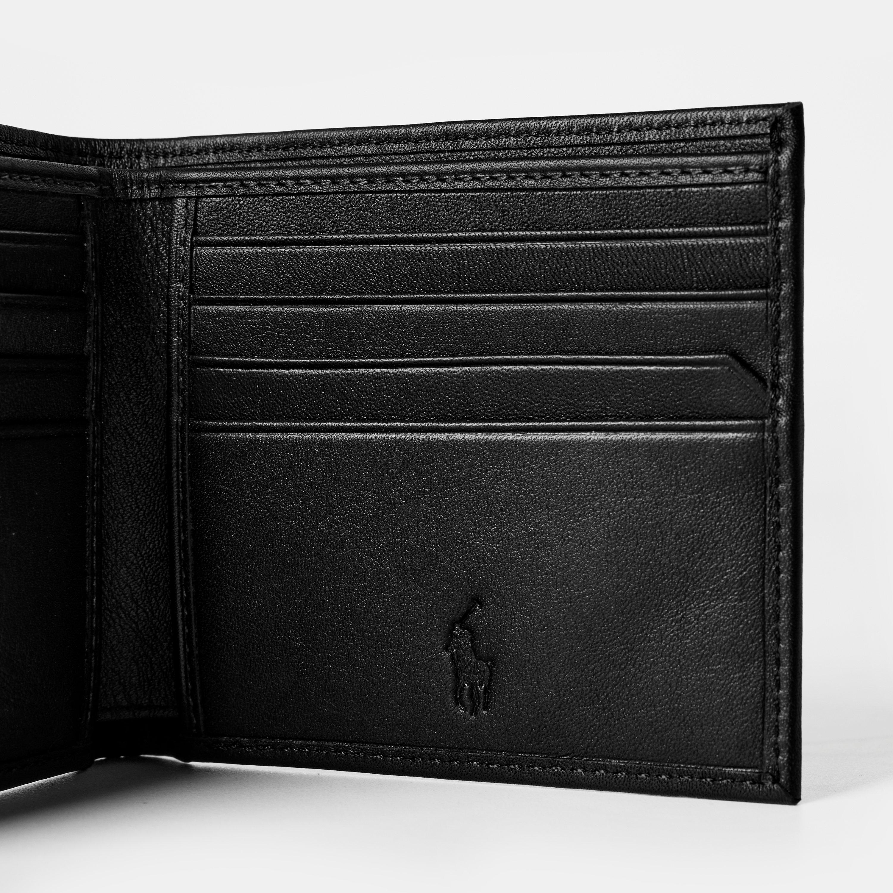 Men's Smooth Leather Billfold Wallet