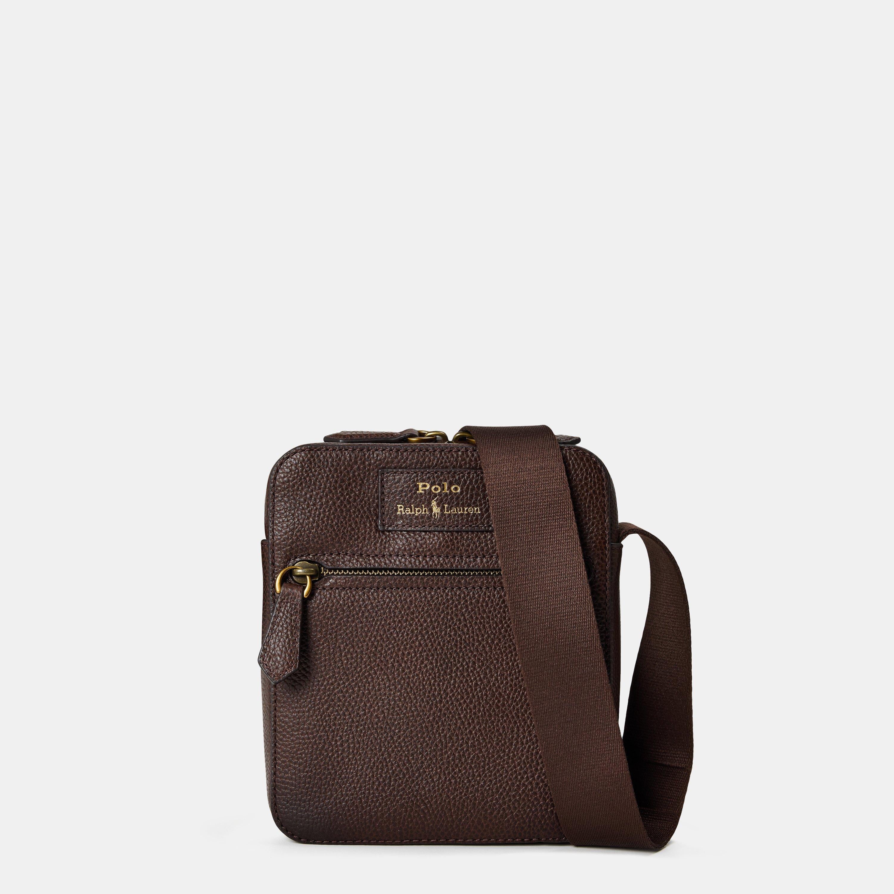 Men's Pebble Leather Cross Body Bag