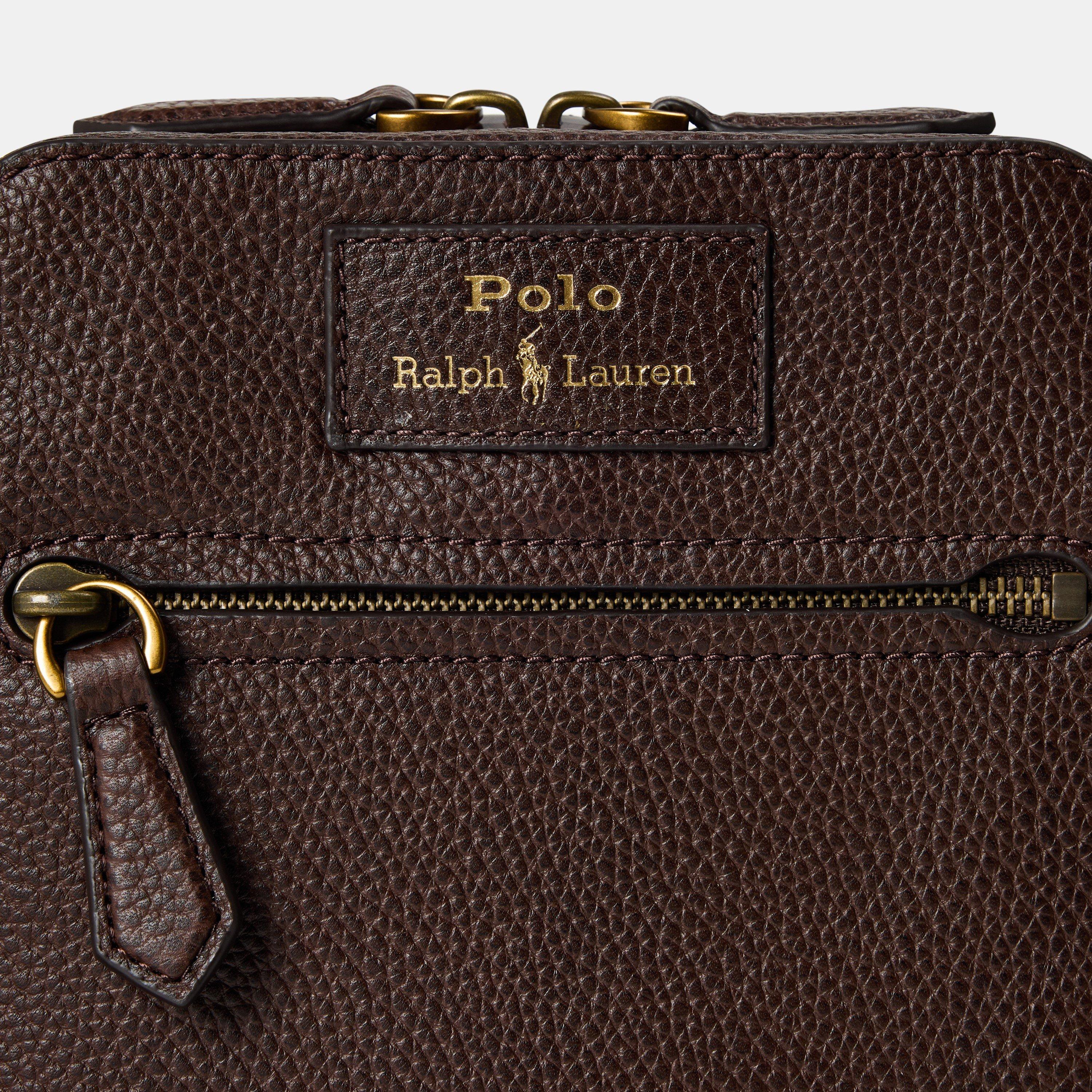 Men's Pebble Leather Cross Body Bag