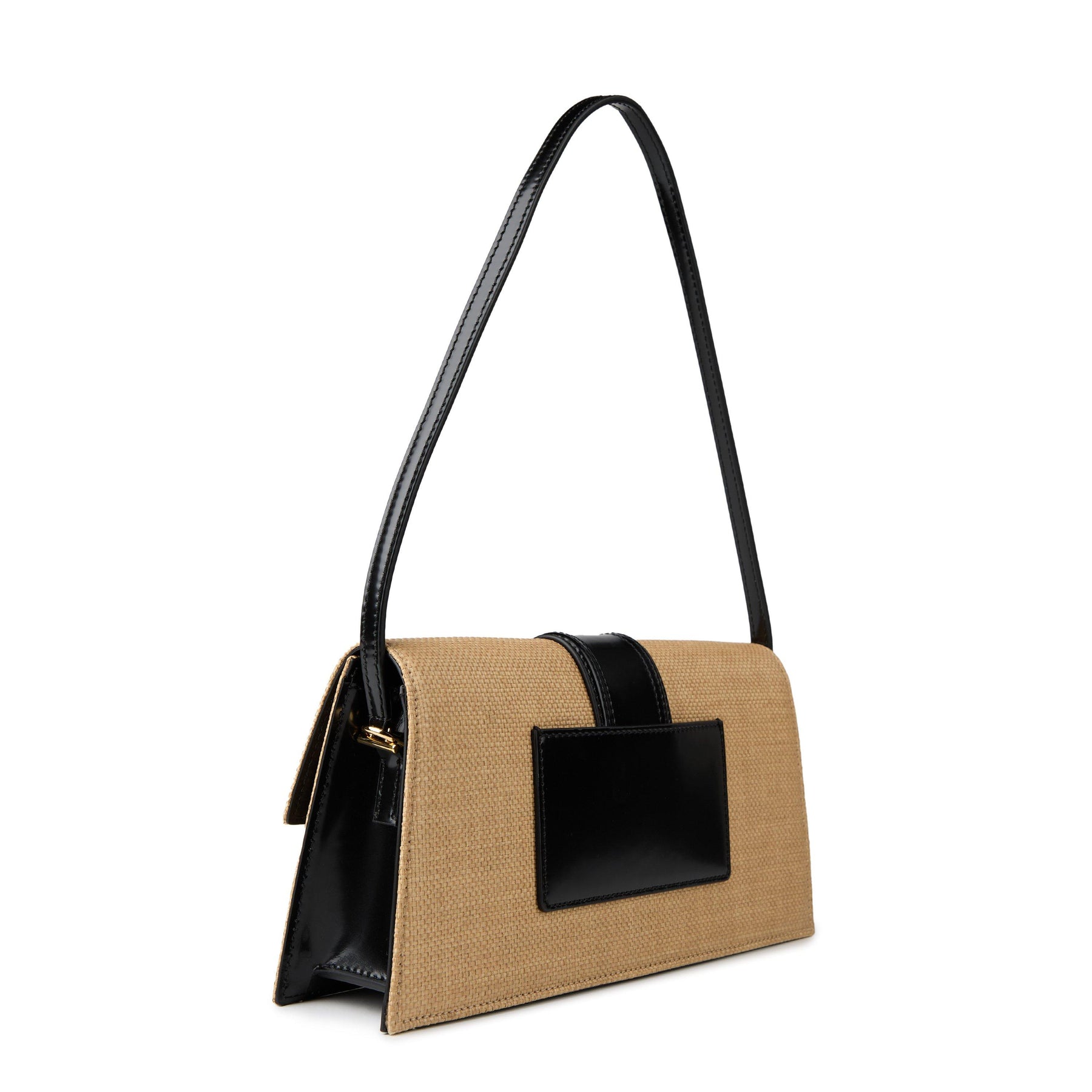 Women's Plain Leather Le Bambino Long Flap Bag