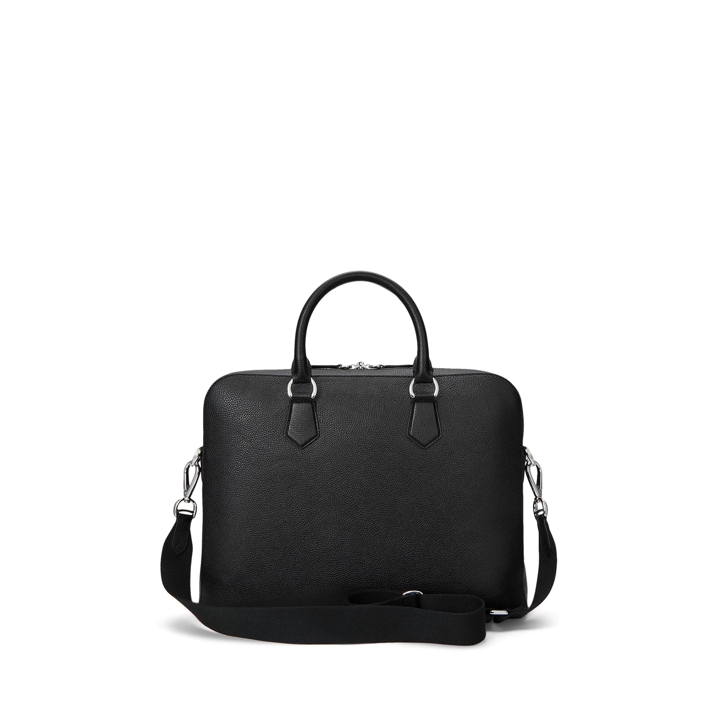 Pebble Leather Commuter Laptop Bag