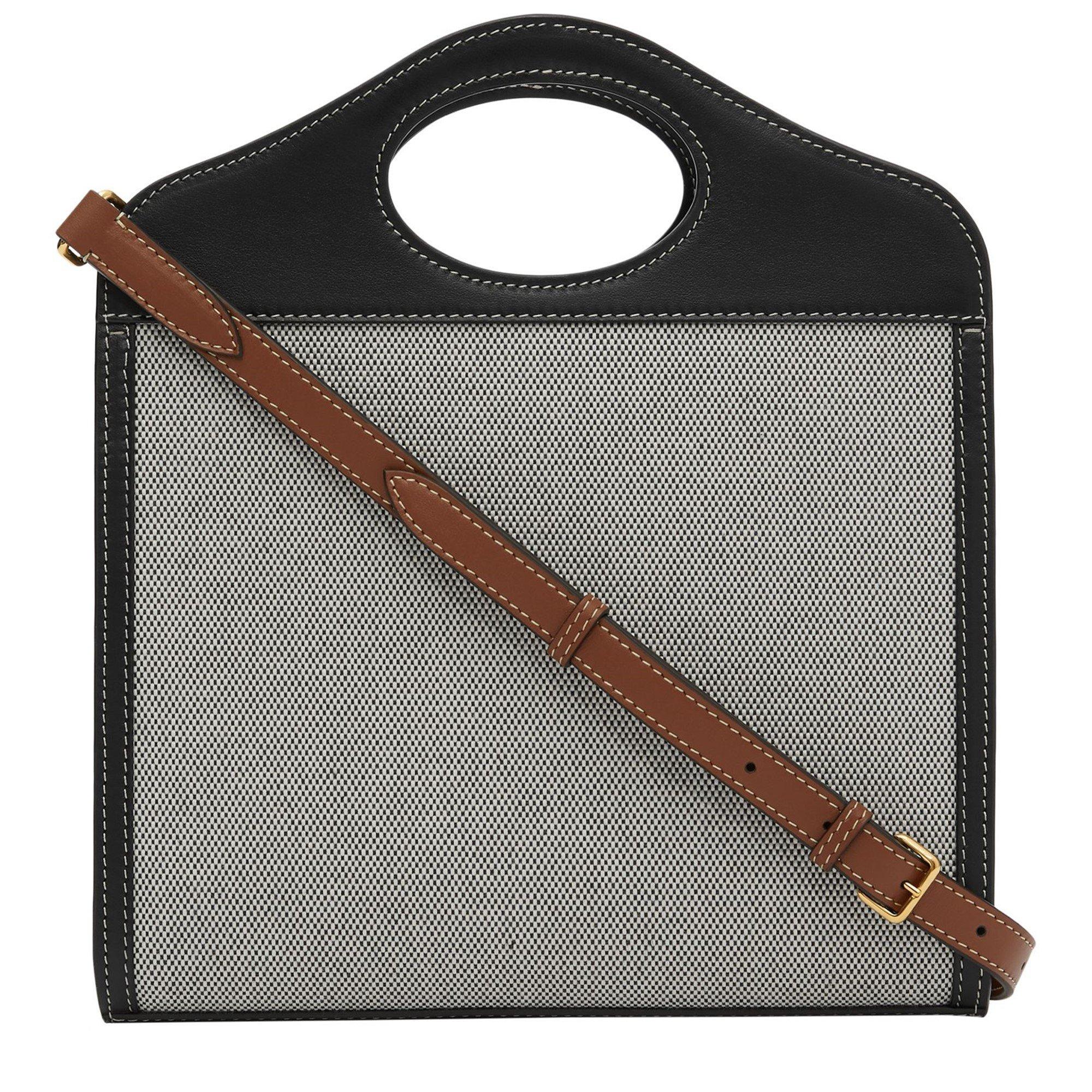 Logo Leather Pocket Mini Handbag