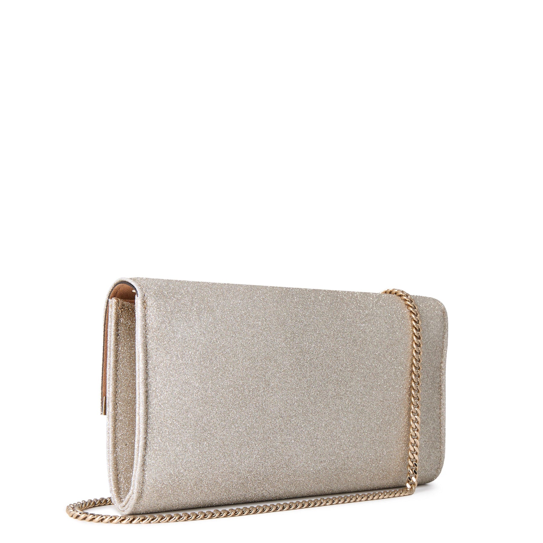 Women's Glitter Leather Emmie Clutch Bag