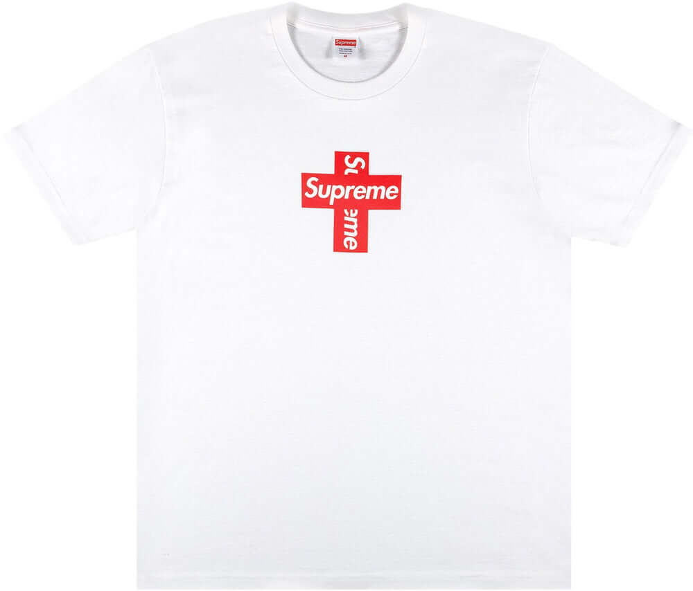 Supreme Supreme Cross Logo White Tee - Size: S T-Shirts | Shop From The Mirage